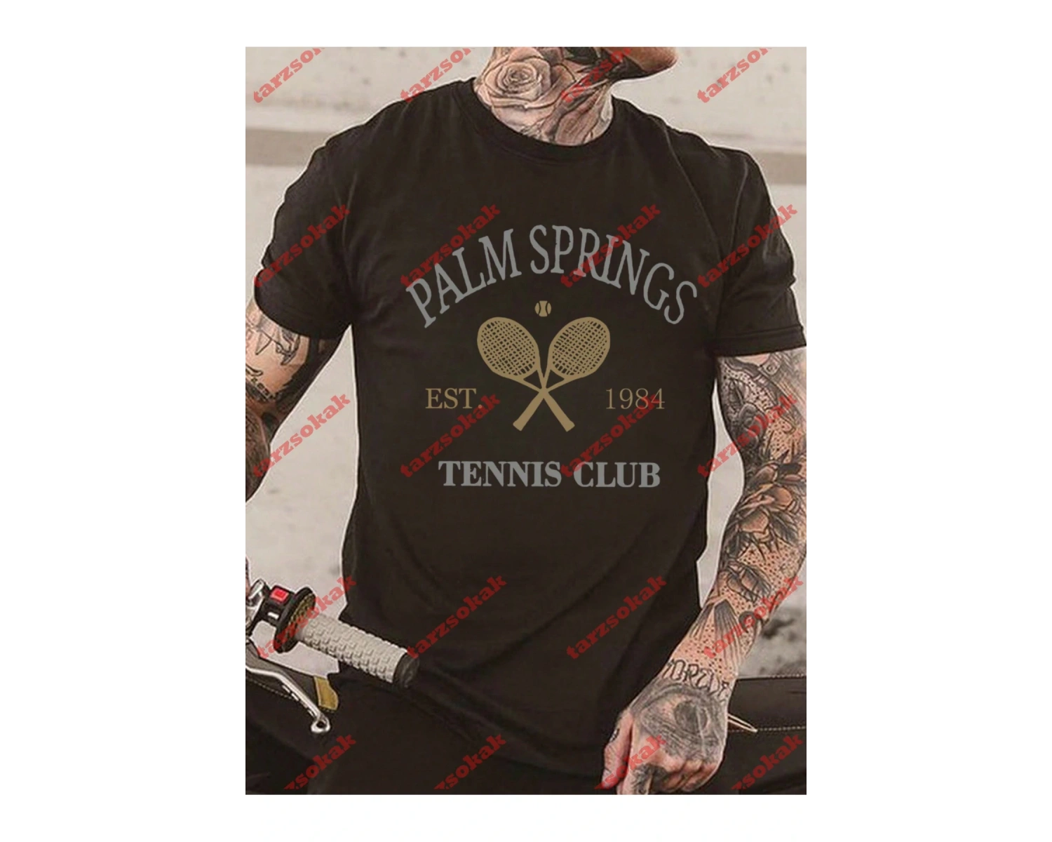 Model 3528 Erkek Yazlık Yuvarlak Yaka Kısa Kollu Günlük Tişört, Yaz