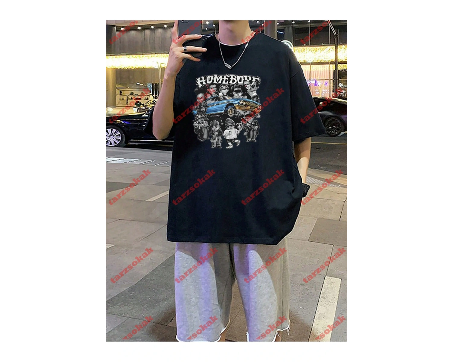 Model 3537 Erkek Yazlık Yuvarlak Yaka Kısa Kollu Günlük Tişört, Yaz