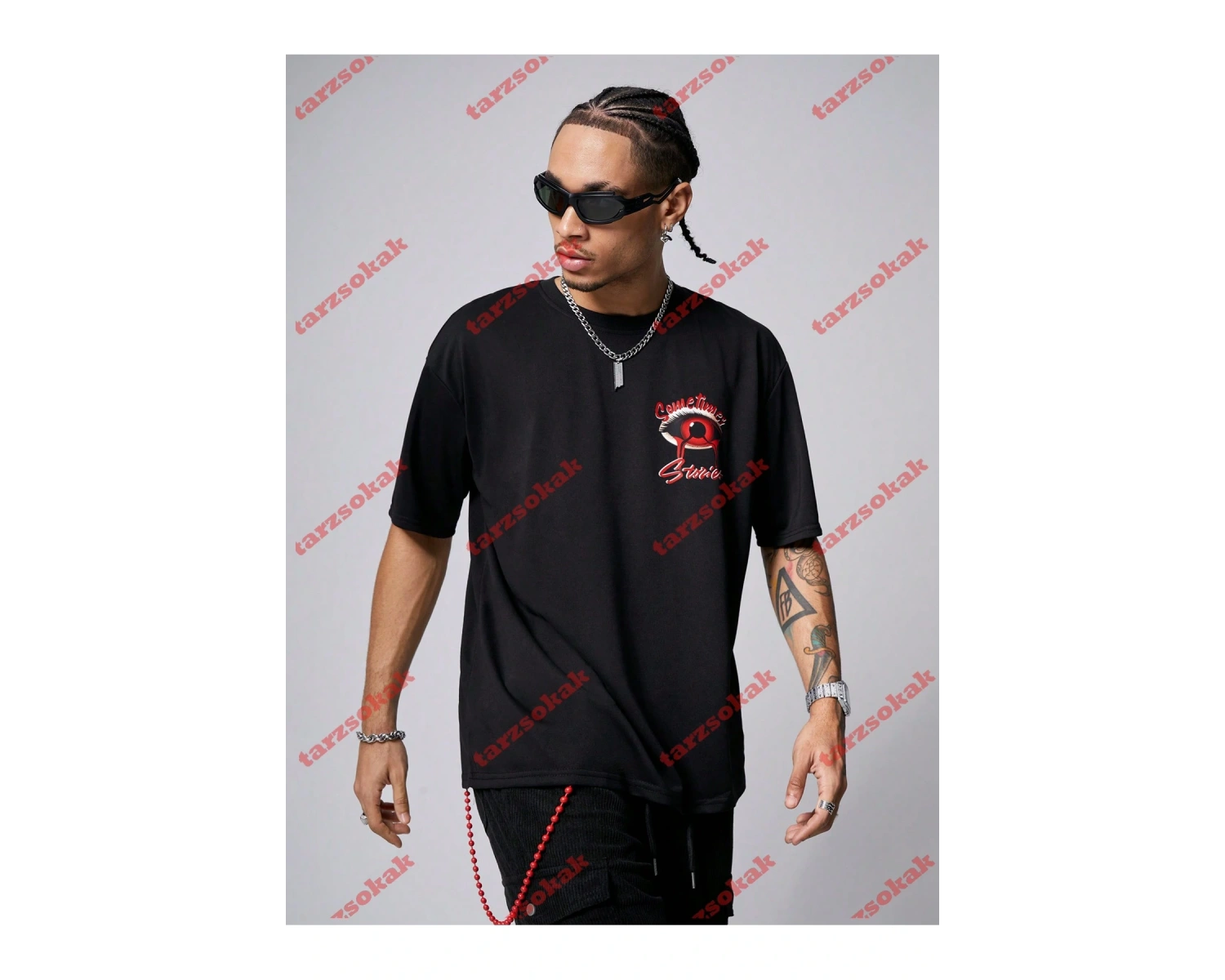 Model 3540 Erkek Yazlık Yuvarlak Yaka Kısa Kollu Günlük Tişört, Yaz