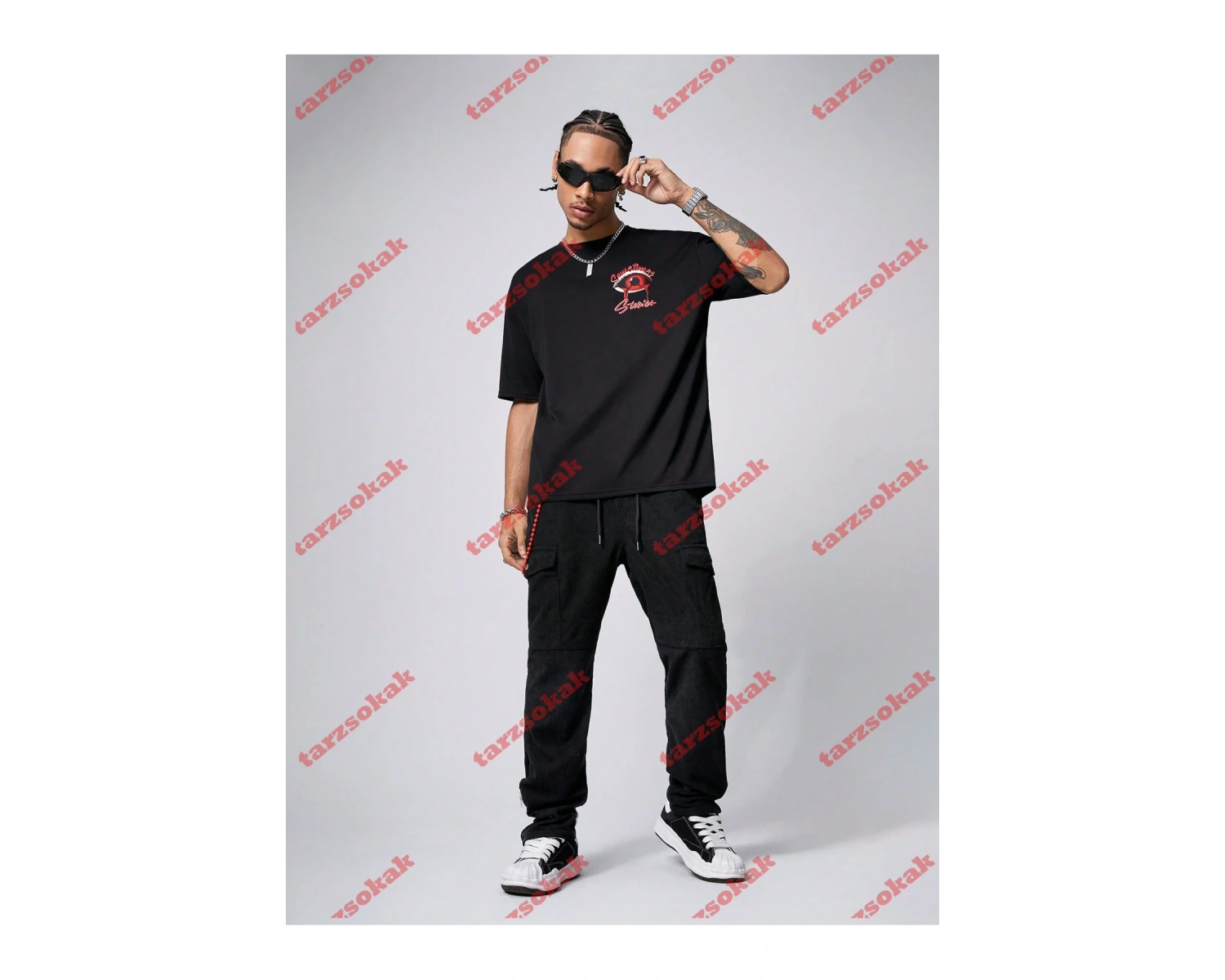 Model 3540 Erkek Yazlık Yuvarlak Yaka Kısa Kollu Günlük Tişört, Yaz