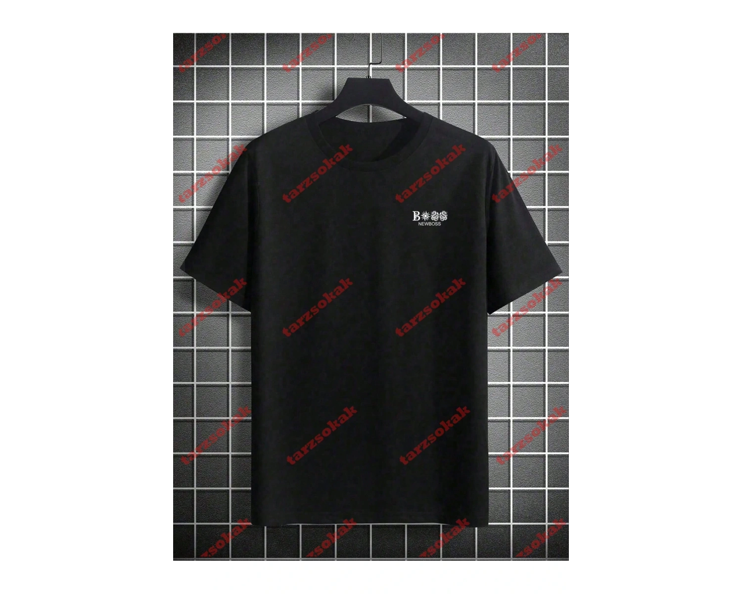 Model 3551 Erkek Yazlık Yuvarlak Yaka Kısa Kollu Günlük Tişört, Yaz