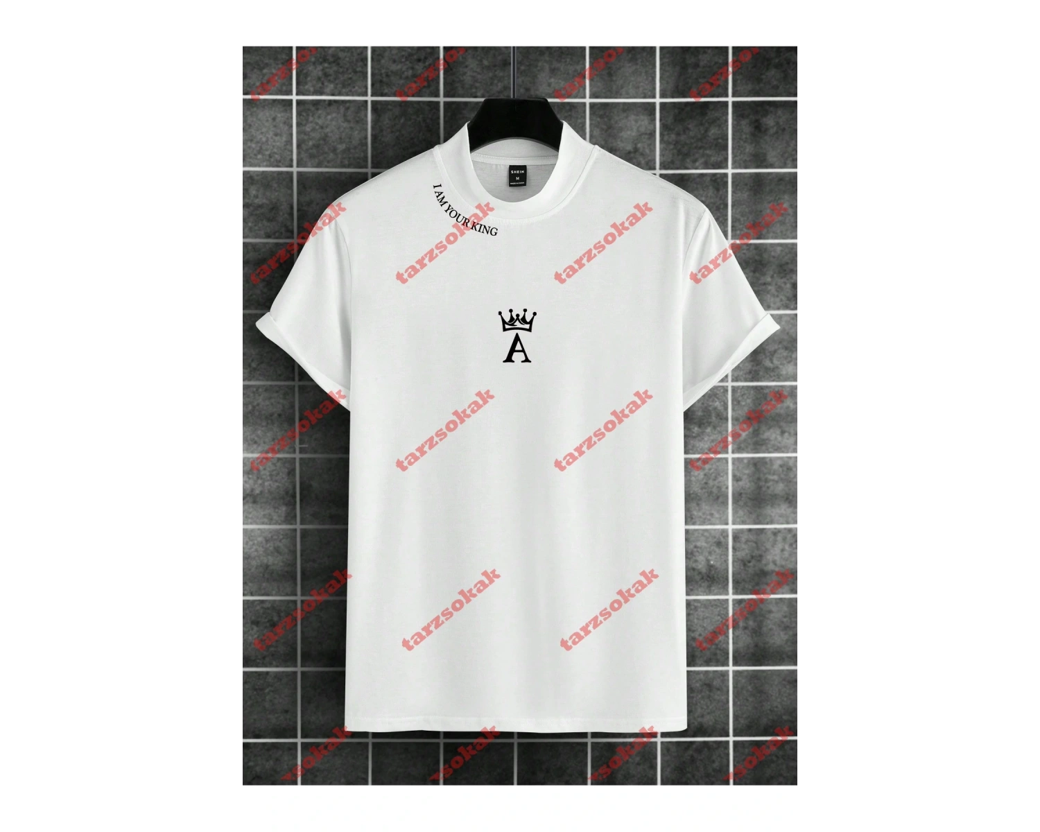 Model 3556 Erkek Yazlık Yuvarlak Yaka Kısa Kollu Günlük Tişört, Yaz