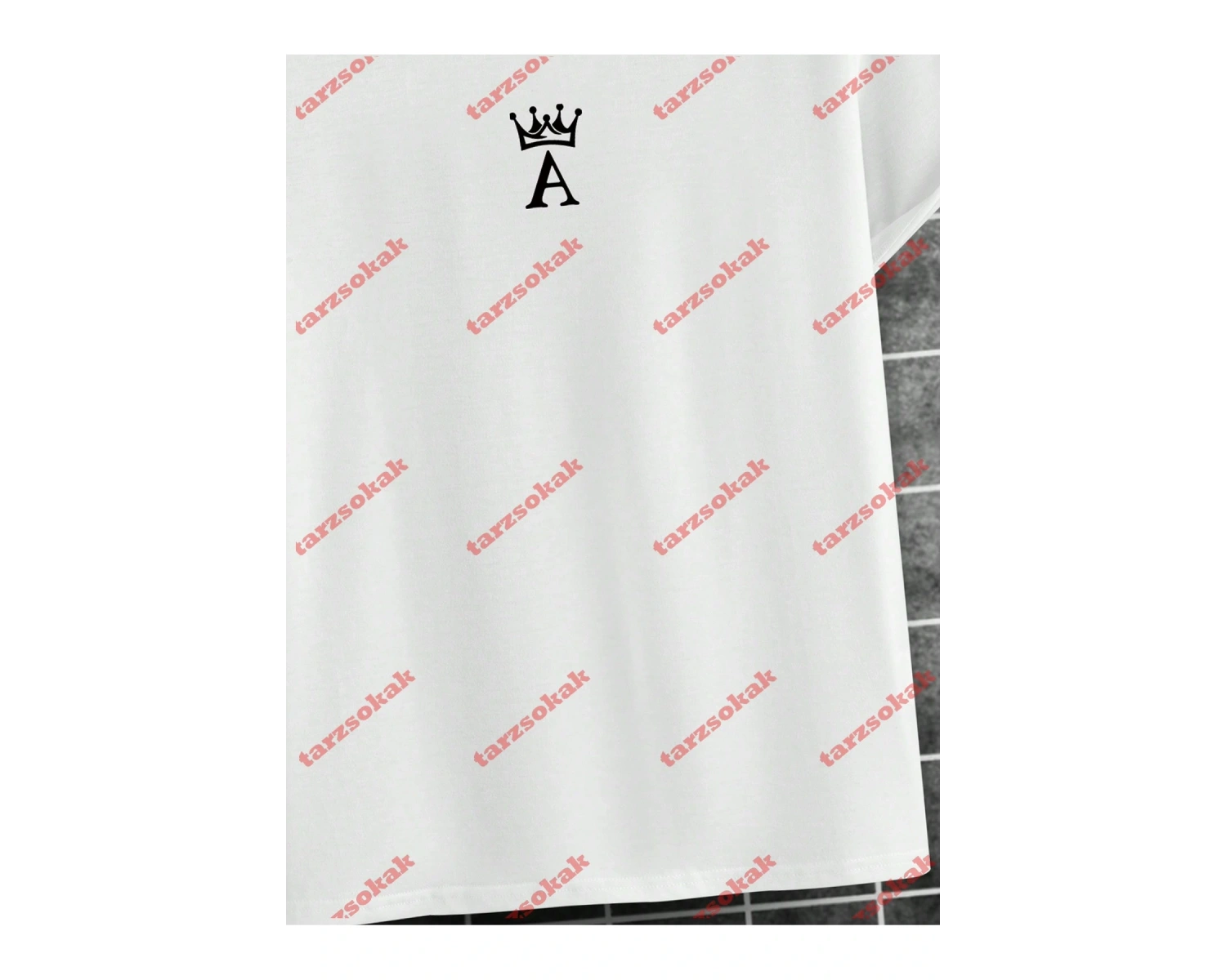 Model 3556 Erkek Yazlık Yuvarlak Yaka Kısa Kollu Günlük Tişört, Yaz