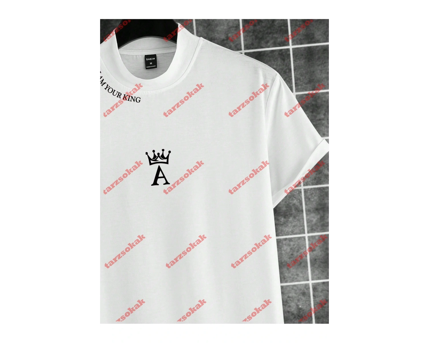 Model 3556 Erkek Yazlık Yuvarlak Yaka Kısa Kollu Günlük Tişört, Yaz