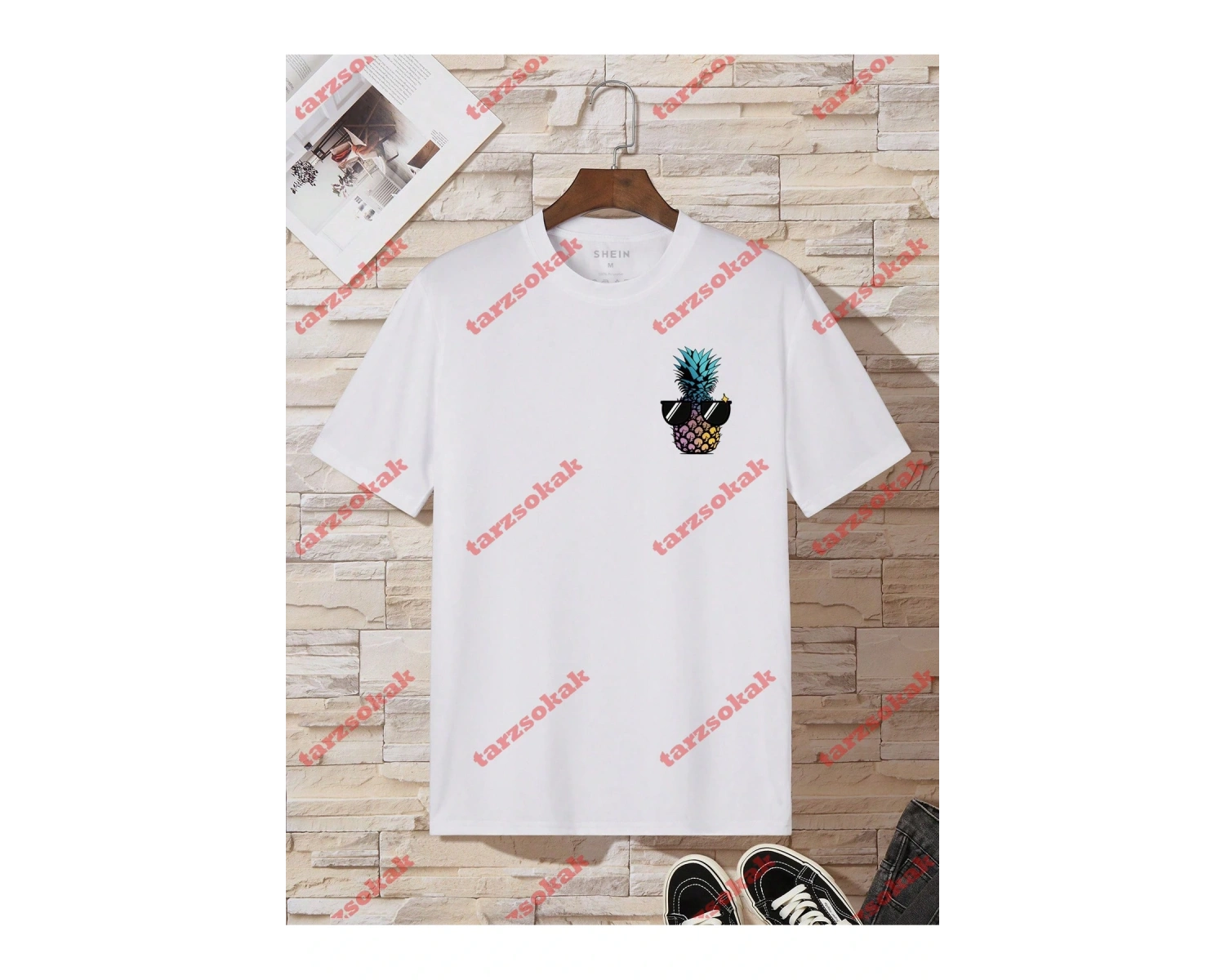 Model 3561 Erkek Yazlık Yuvarlak Yaka Kısa Kollu Günlük Tişört, Yaz