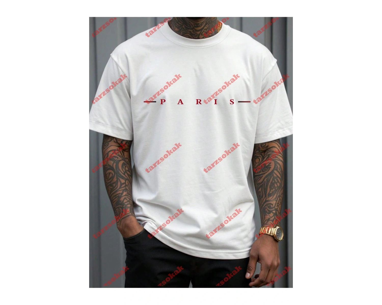 Model 3563 Erkek Yazlık Yuvarlak Yaka Kısa Kollu Günlük Tişört, Yaz