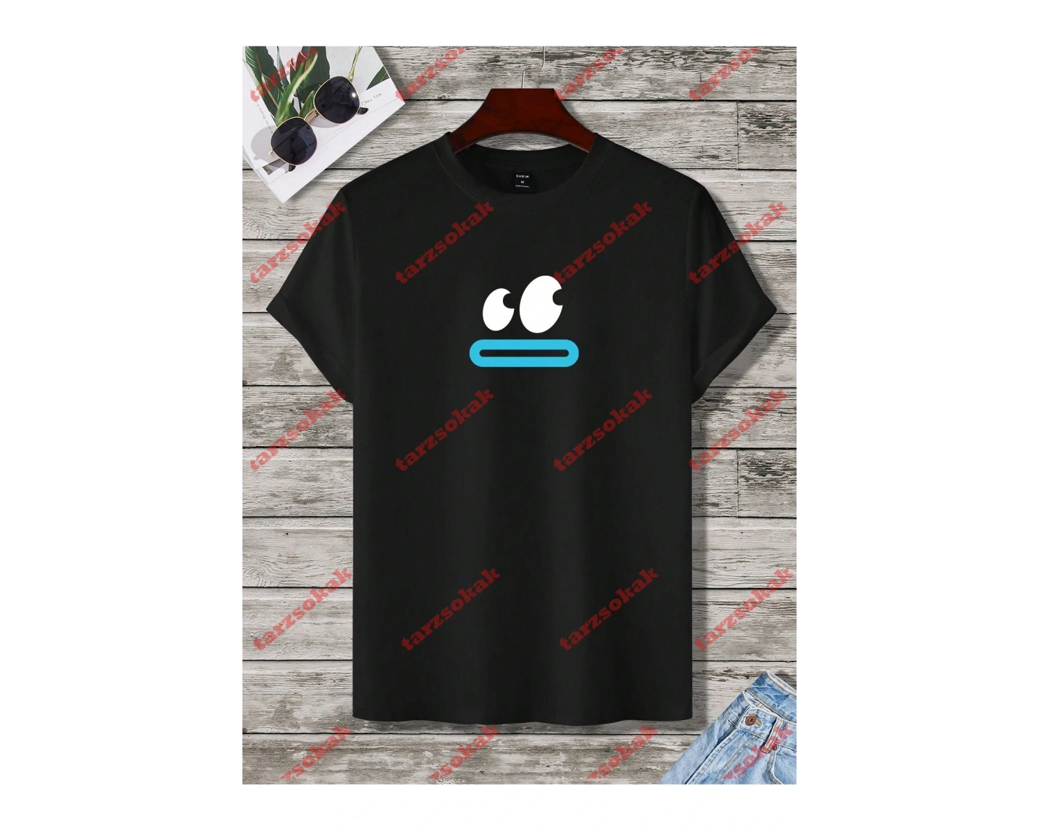 Model 3573 Erkek Yazlık Yuvarlak Yaka Kısa Kollu Günlük Tişört, Yaz