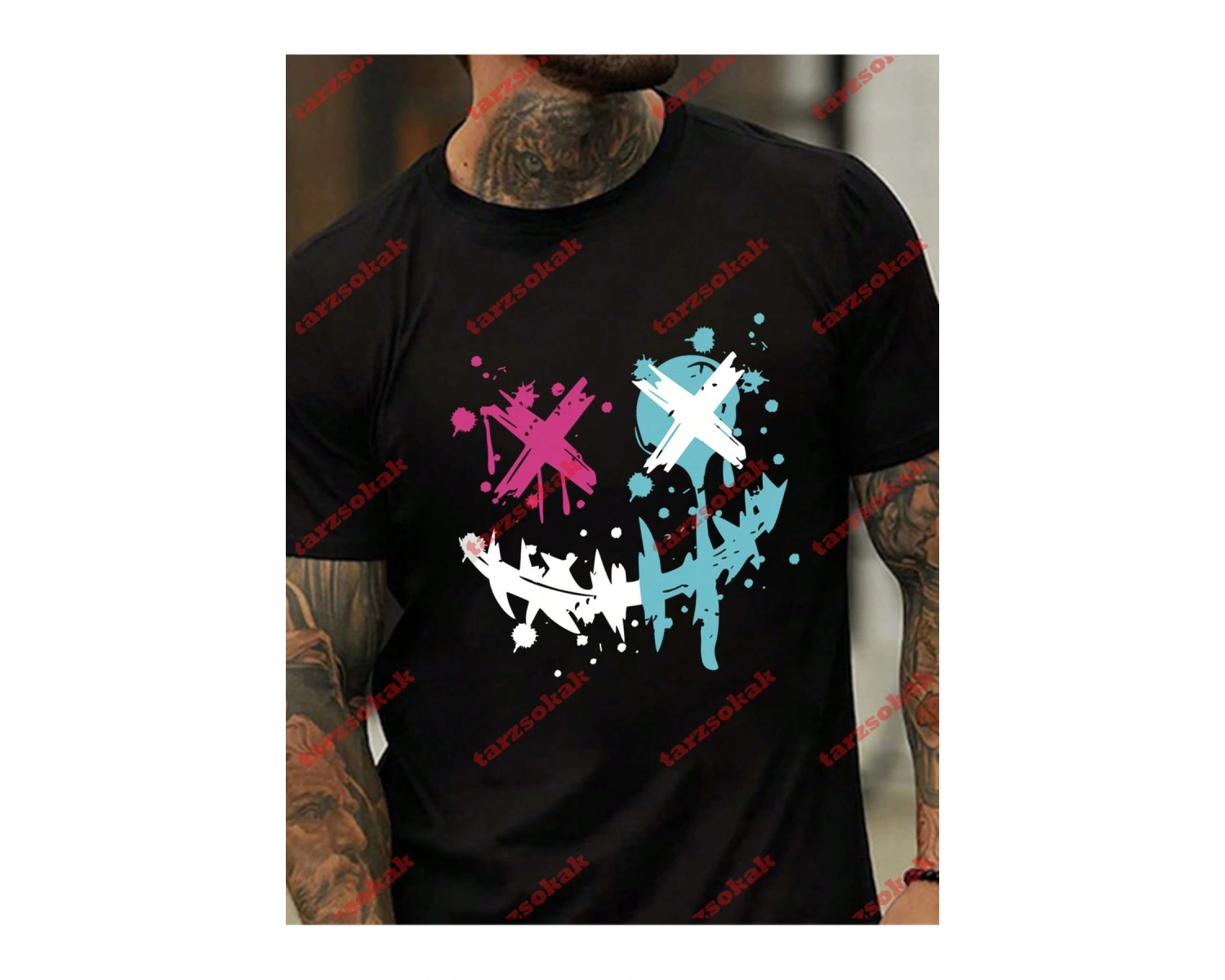 Model 3578 Erkek Yazlık Yuvarlak Yaka Kısa Kollu Günlük Tişört, Yaz