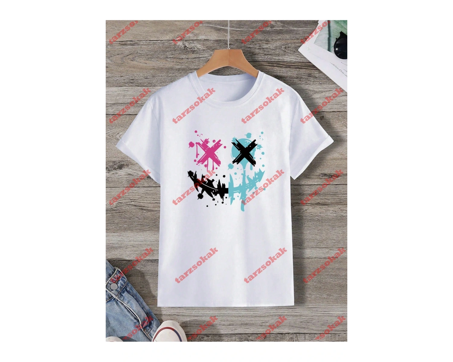 Model 3578 Erkek Yazlık Yuvarlak Yaka Kısa Kollu Günlük Tişört, Yaz