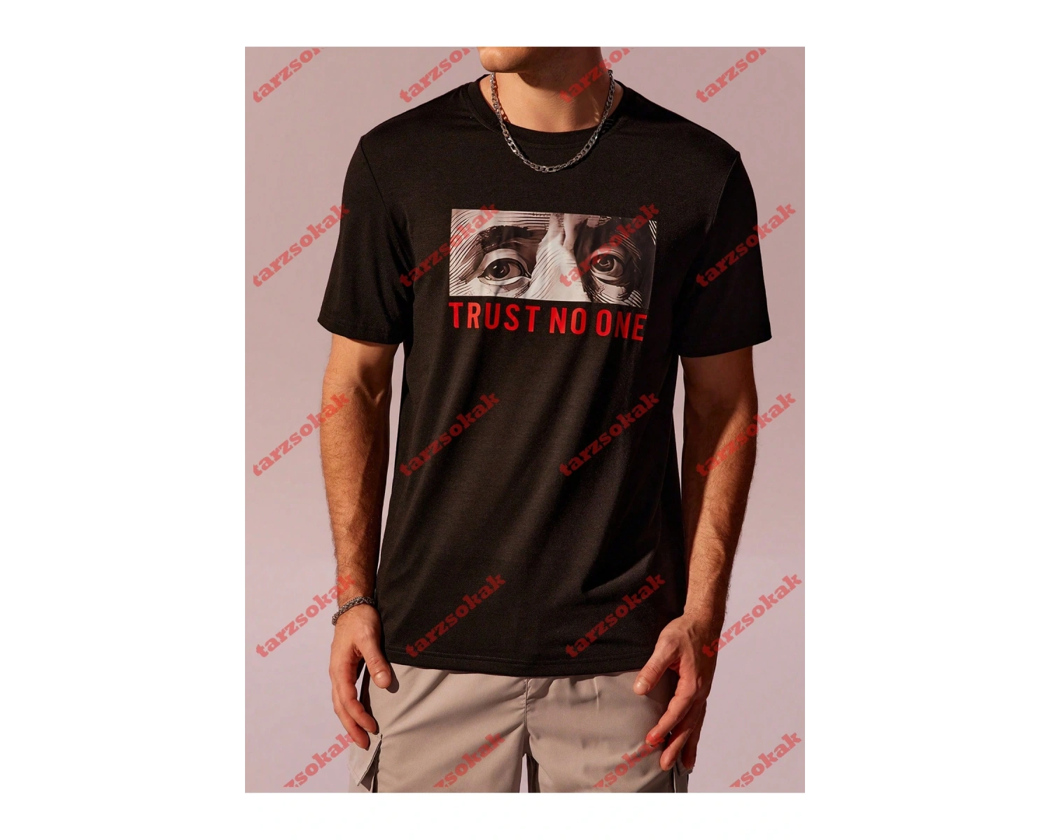 Model 3579 Erkek Yazlık Yuvarlak Yaka Kısa Kollu Günlük Tişört, Yaz