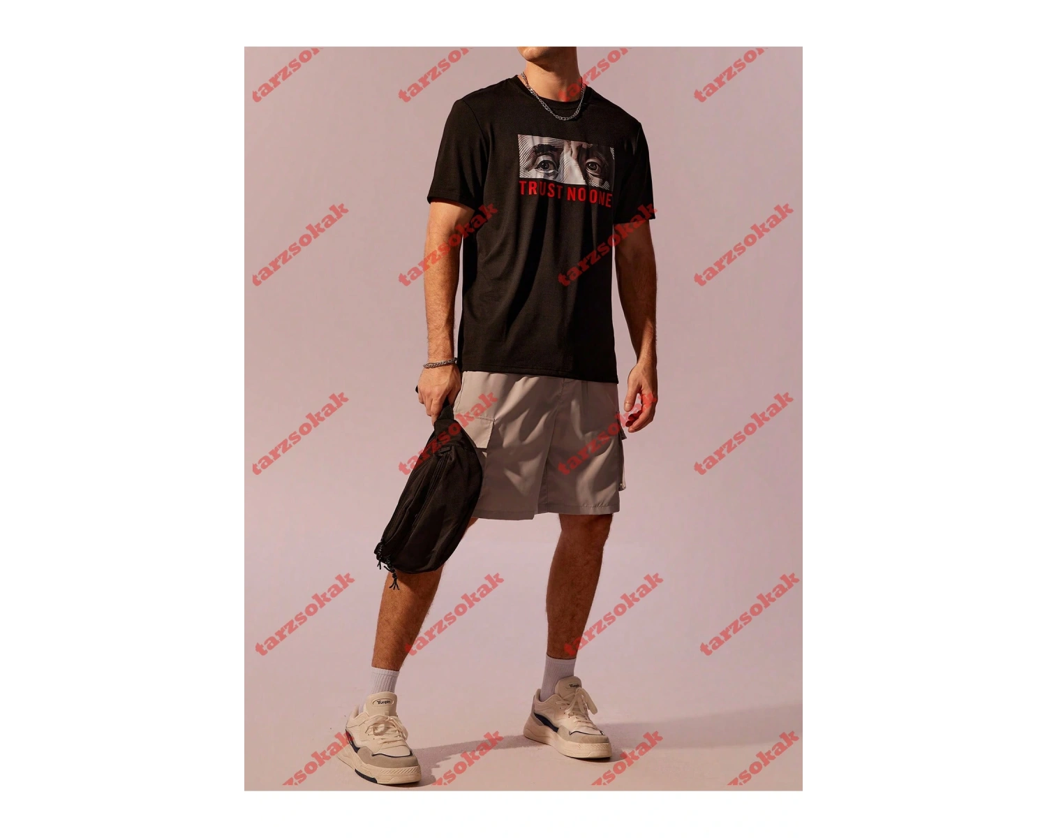 Model 3579 Erkek Yazlık Yuvarlak Yaka Kısa Kollu Günlük Tişört, Yaz