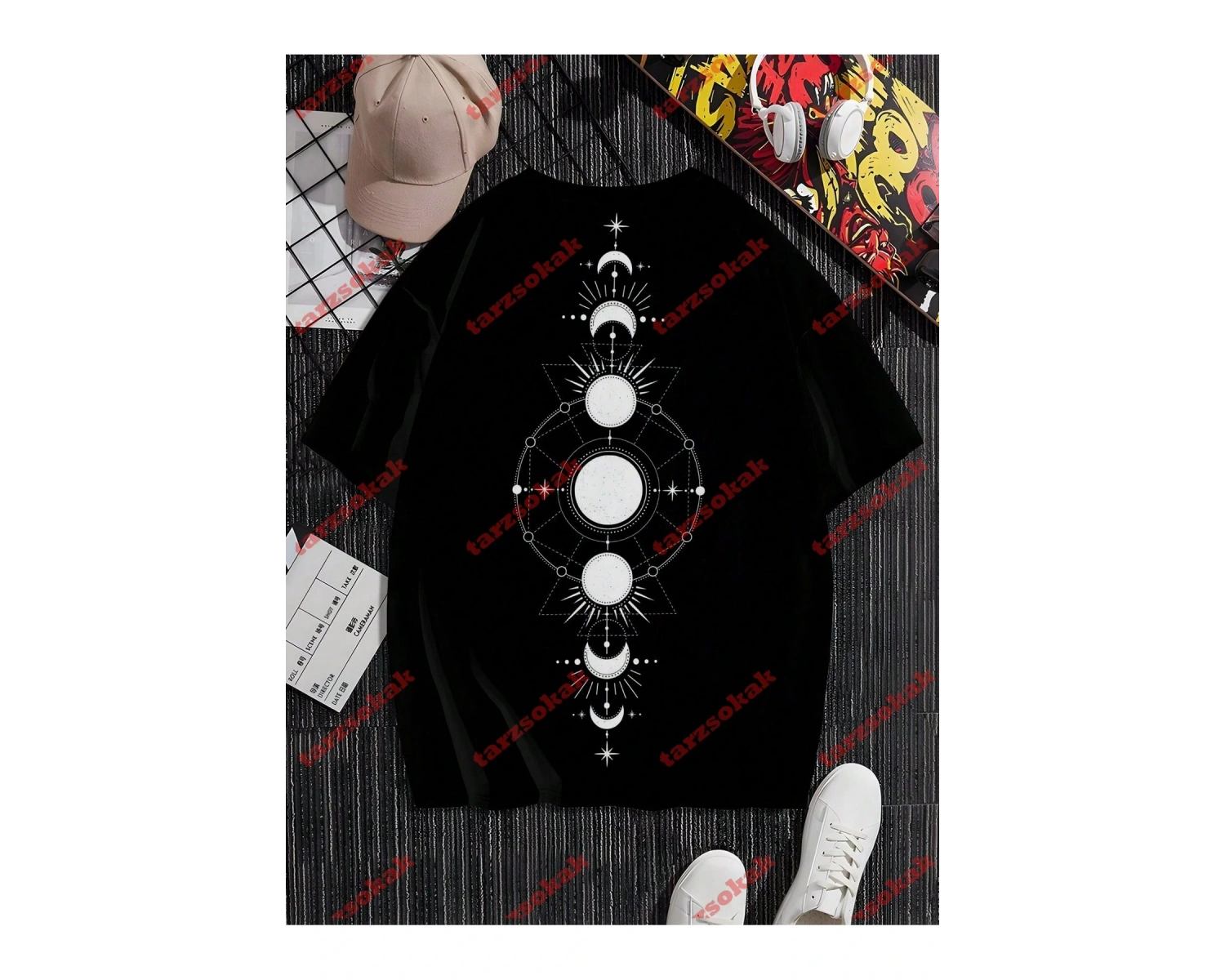 Model 3583 Erkek Yazlık Yuvarlak Yaka Kısa Kollu Günlük Tişört, Yaz