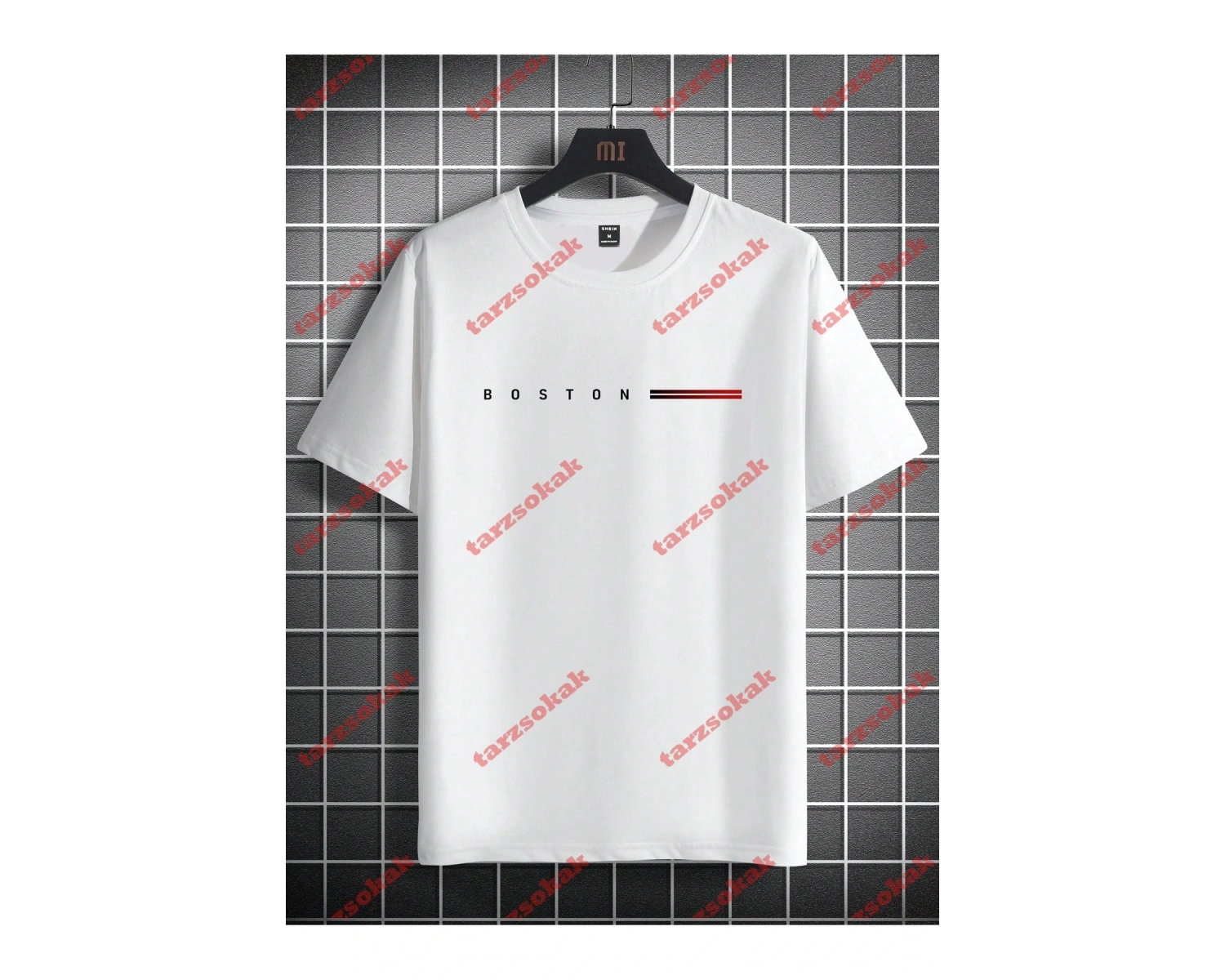 Model 3584 Erkek Yazlık Yuvarlak Yaka Kısa Kollu Günlük Tişört, Yaz