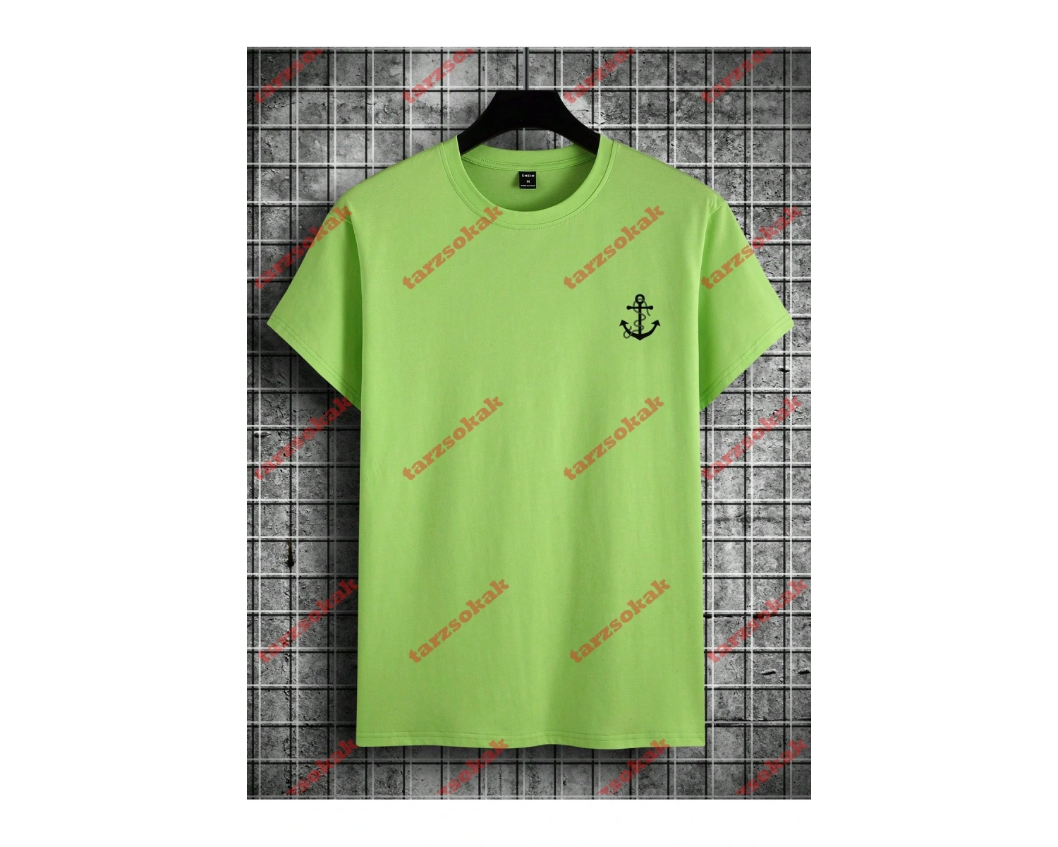 Model 3585 Erkek Yazlık Yuvarlak Yaka Kısa Kollu Günlük Tişört, Yaz