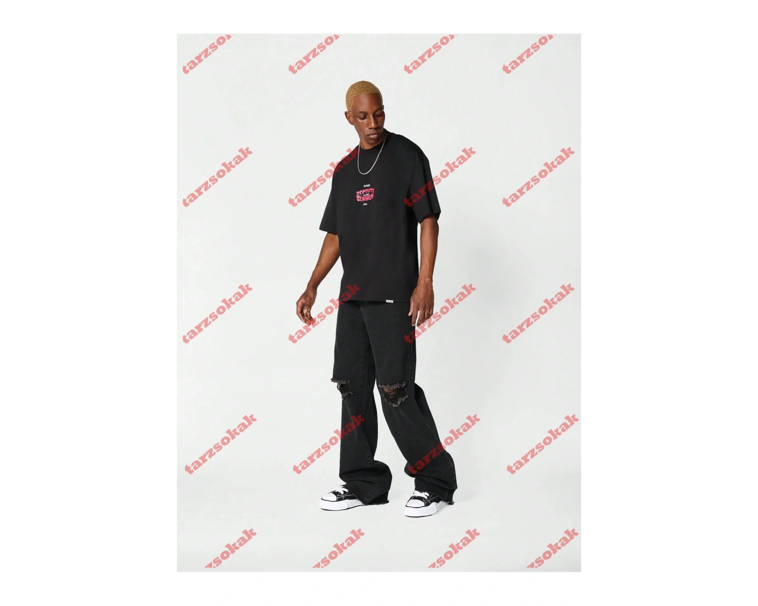 Model 3586 Erkek Yazlık Yuvarlak Yaka Kısa Kollu Günlük Tişört, Yaz