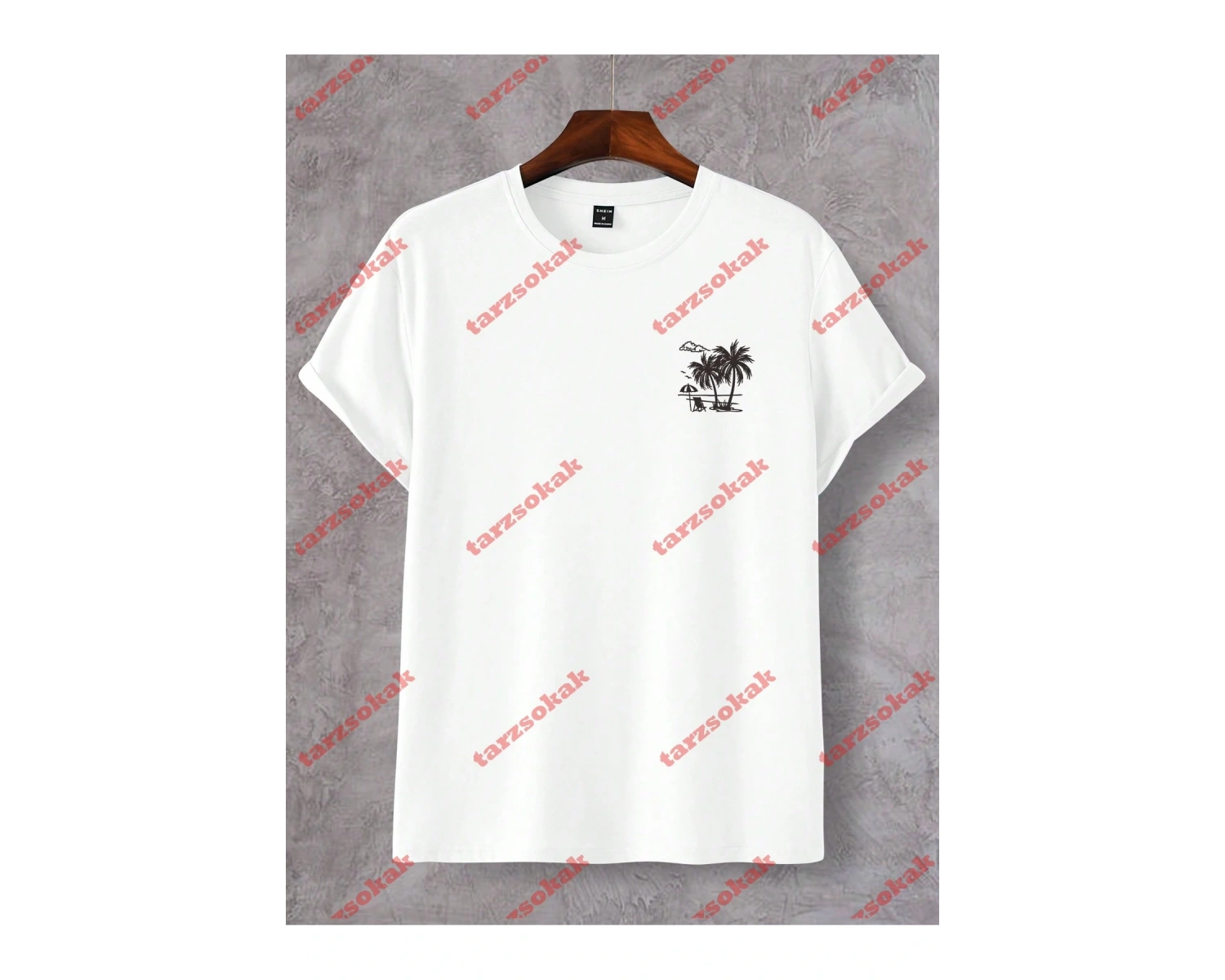 Model 3588 Erkek Yazlık Yuvarlak Yaka Kısa Kollu Günlük Tişört, Yaz