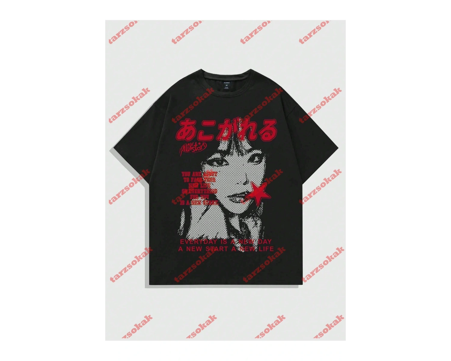 Model 3589 Erkek Yazlık Yuvarlak Yaka Kısa Kollu Günlük Tişört, Yaz