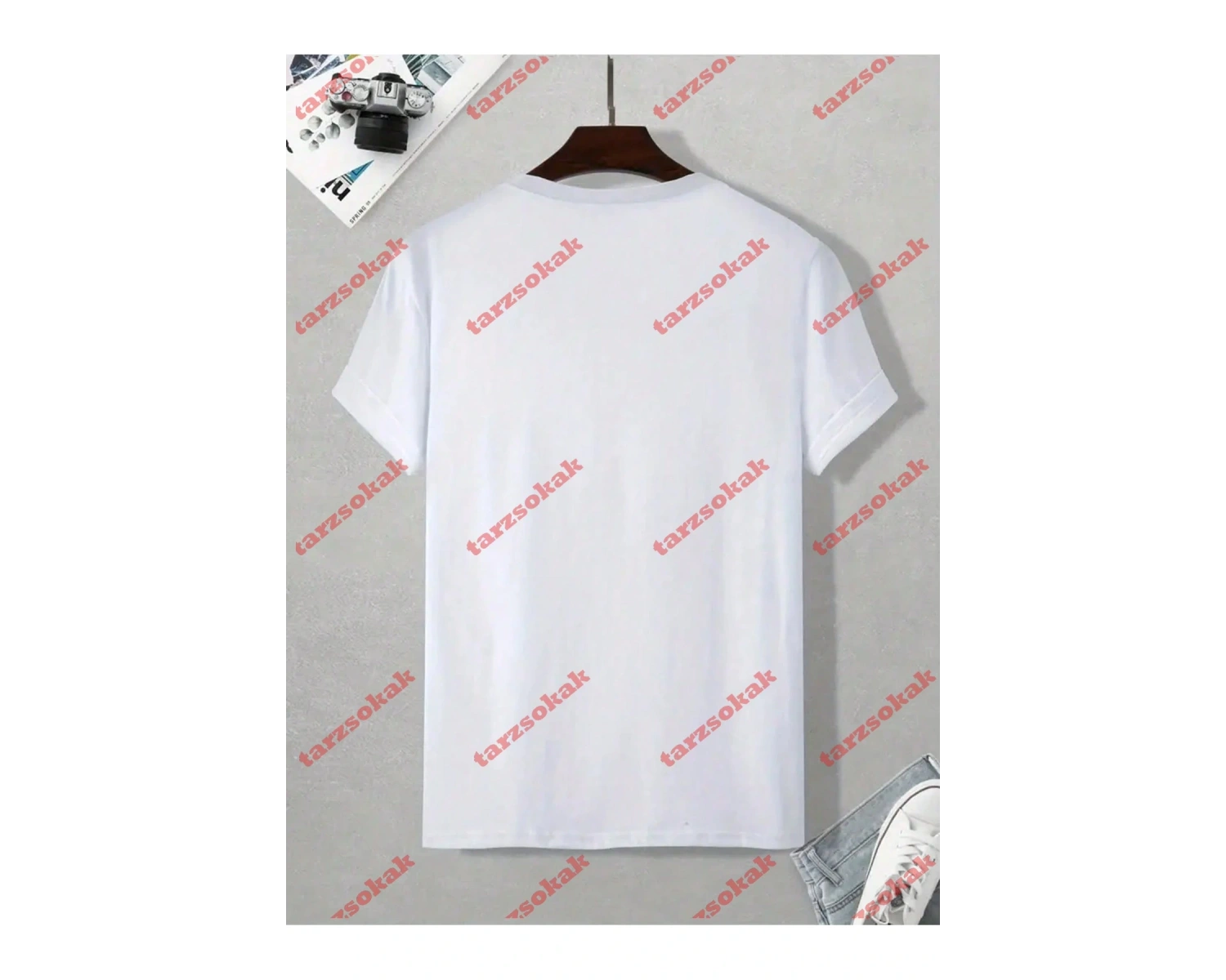 Model 3595 Erkek Yazlık Yuvarlak Yaka Kısa Kollu Günlük Tişört, Yaz