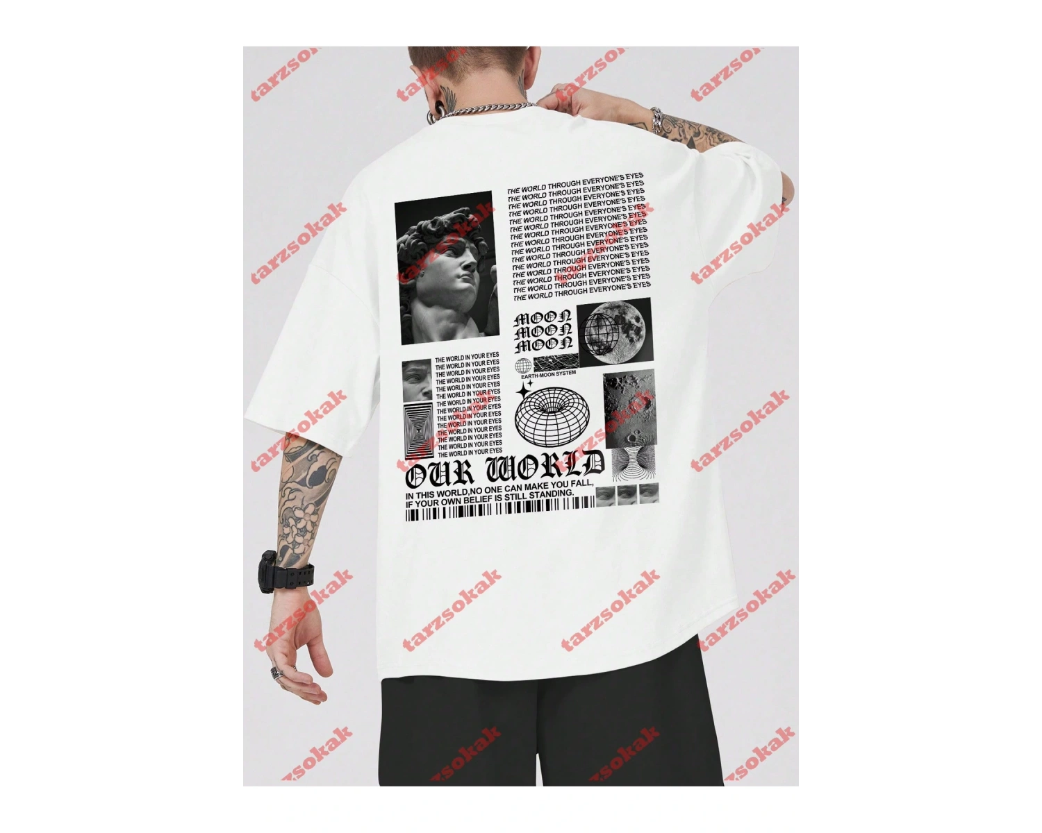 Model 3623 Erkek Yazlık Yuvarlak Yaka Kısa Kollu Günlük Tişört, Yaz