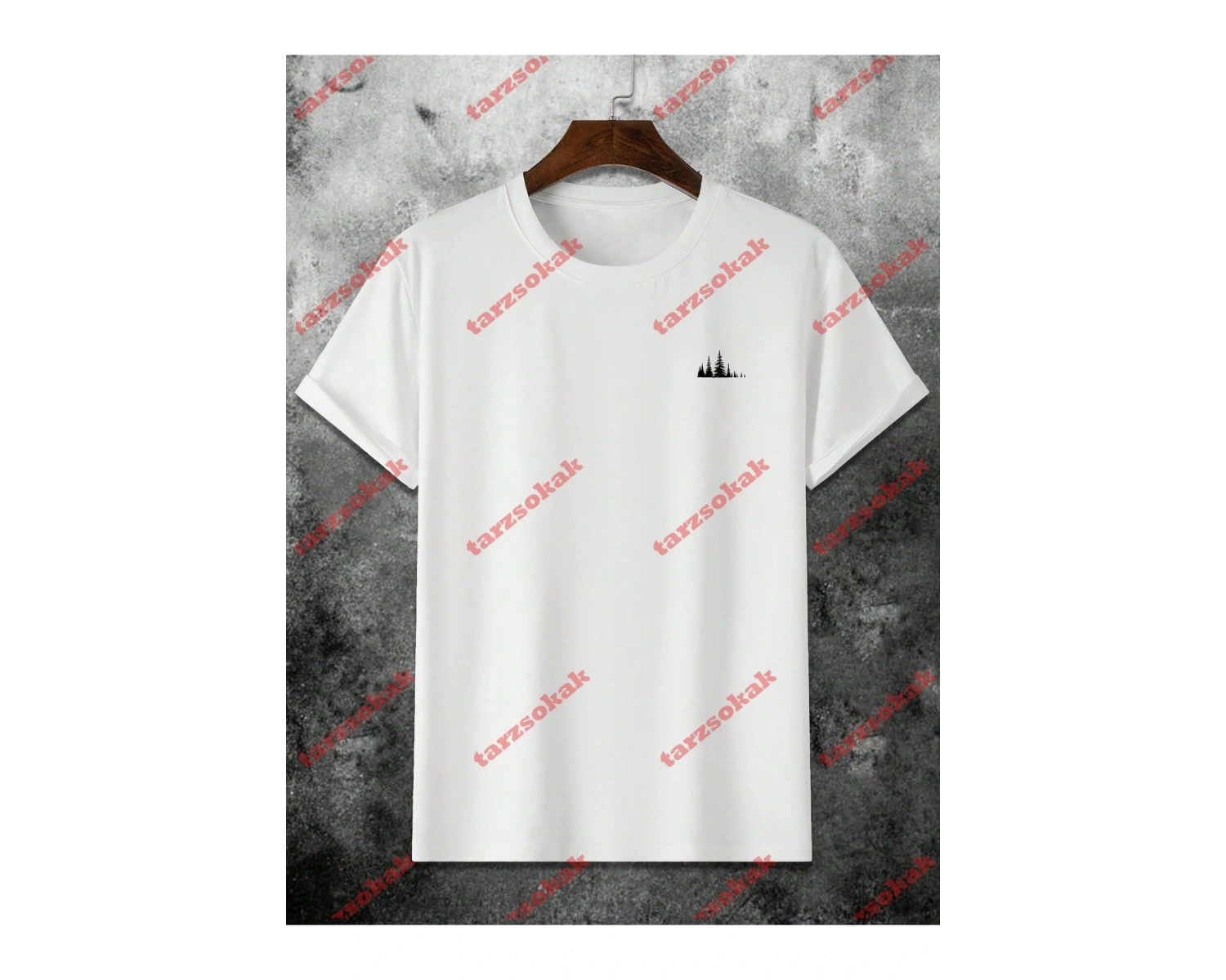 Model 3625 Erkek Yazlık Yuvarlak Yaka Kısa Kollu Günlük Tişört, Yaz