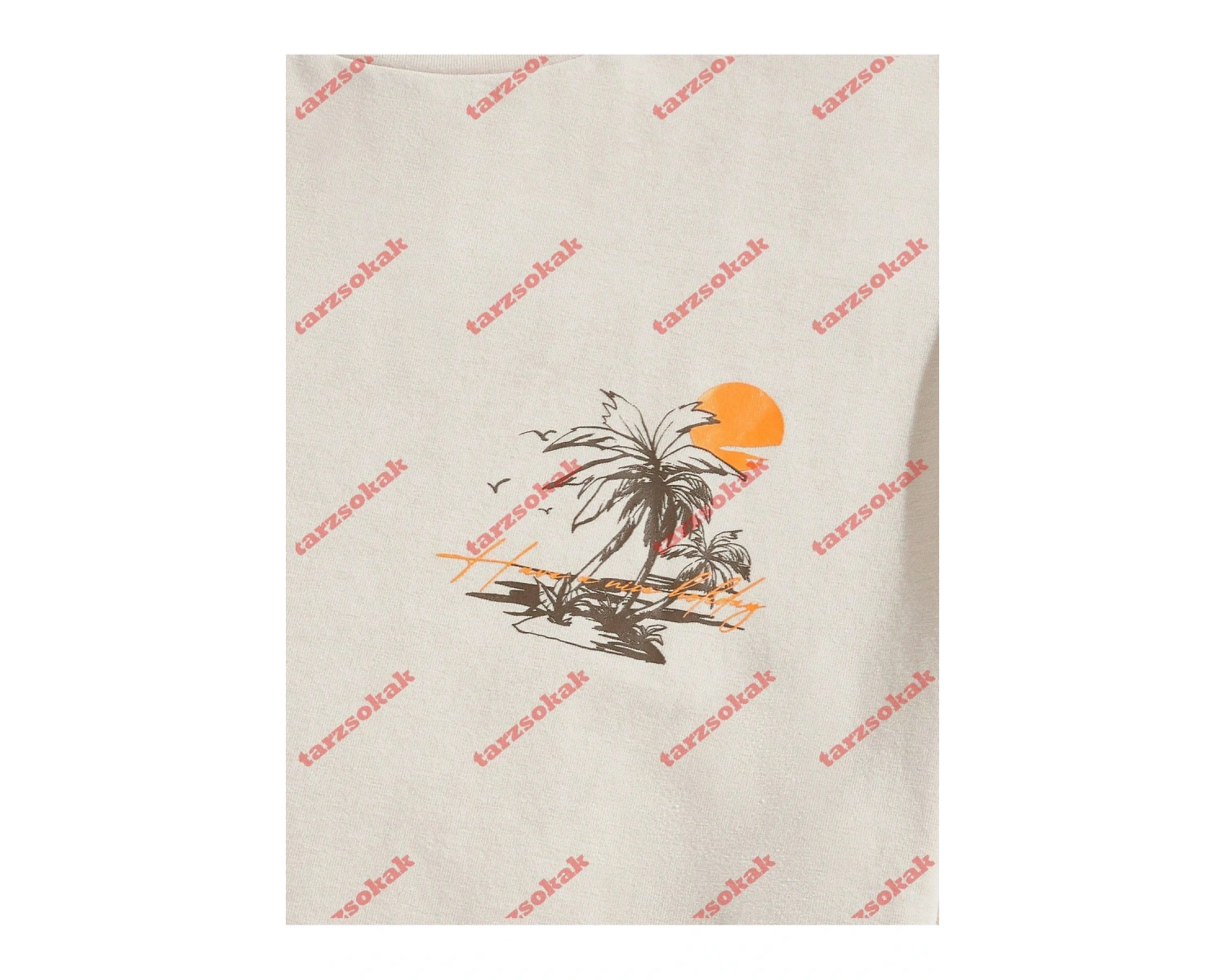 Model 3626 Erkek Yazlık Yuvarlak Yaka Kısa Kollu Günlük Tişört, Yaz