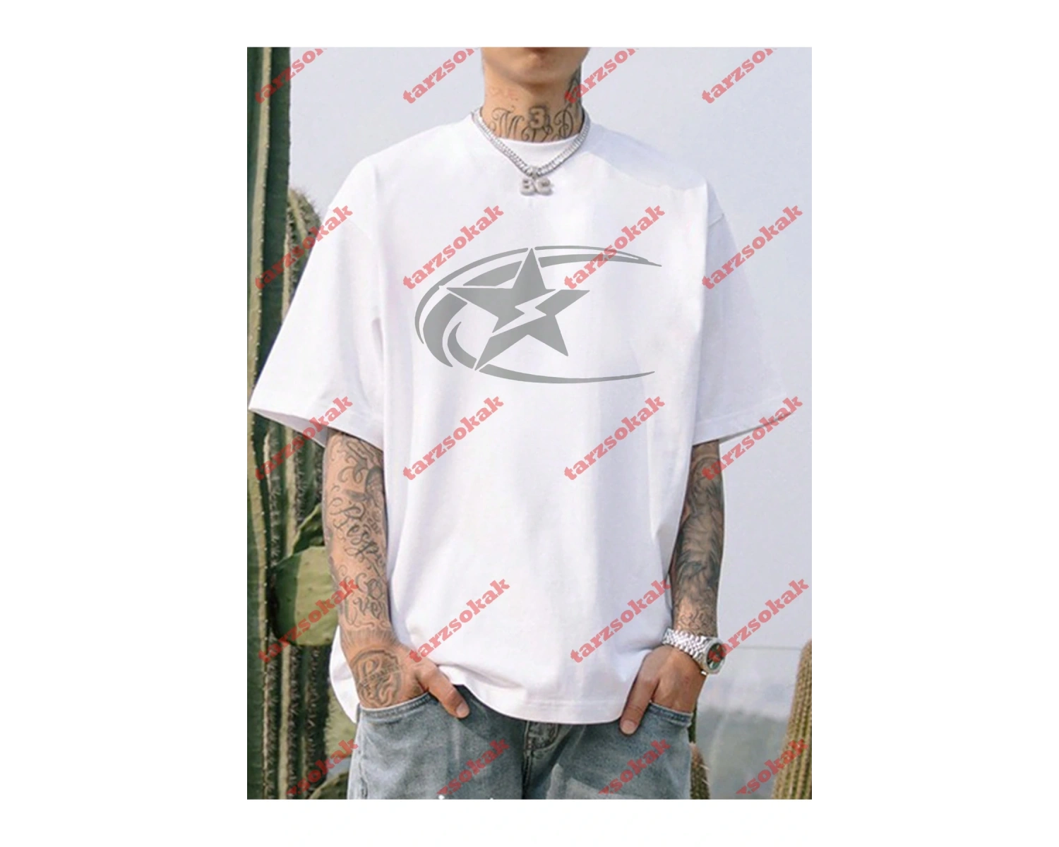 Model 3629 Erkek Yazlık Yuvarlak Yaka Kısa Kollu Günlük Tişört, Yaz