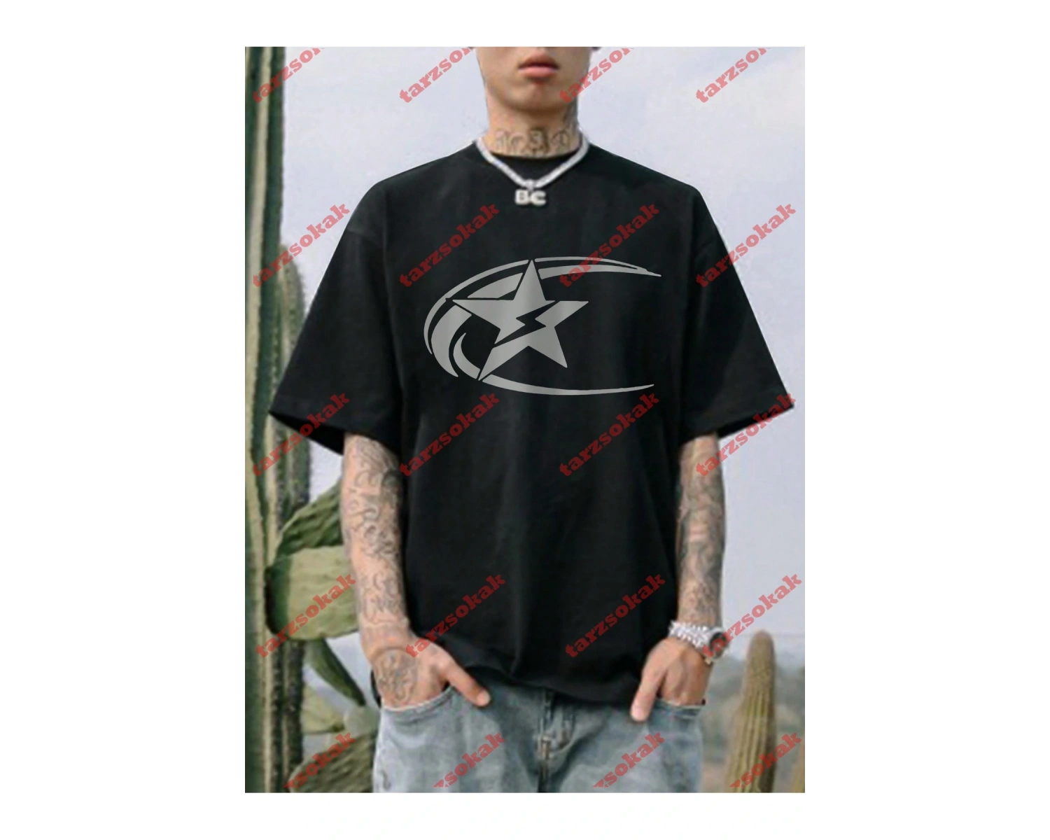 Model 3629 Erkek Yazlık Yuvarlak Yaka Kısa Kollu Günlük Tişört, Yaz