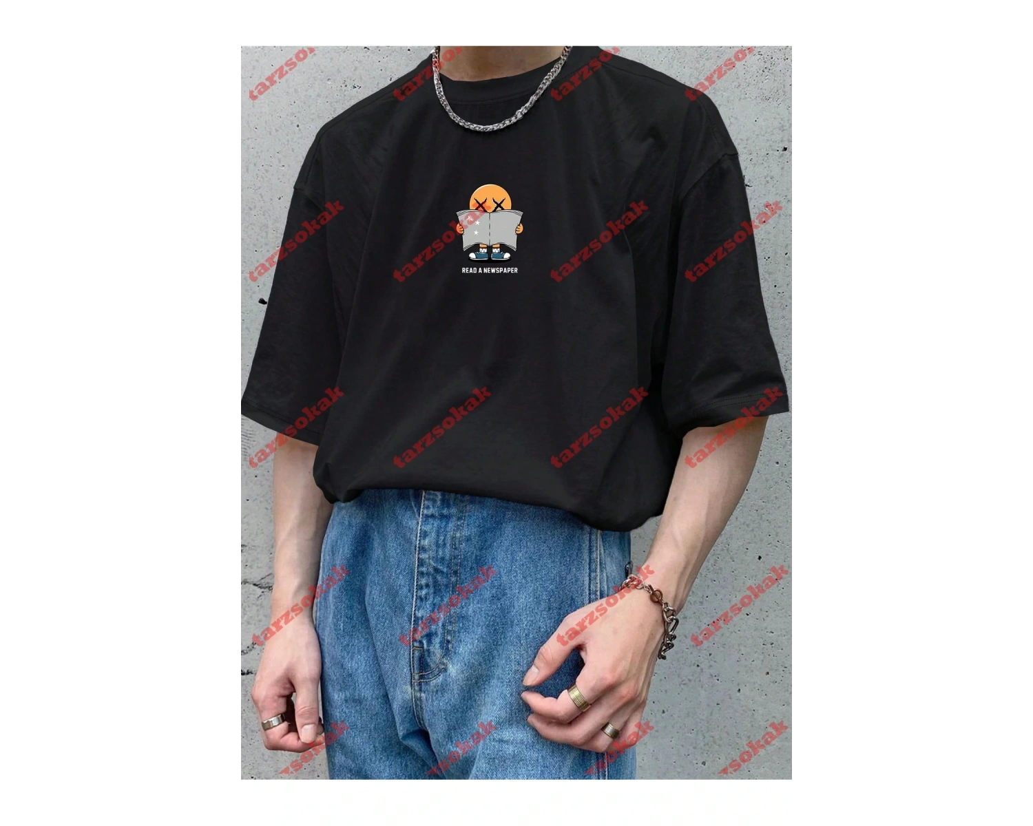 Model 3640 Erkek Yazlık Yuvarlak Yaka Kısa Kollu Günlük Tişört, Yaz