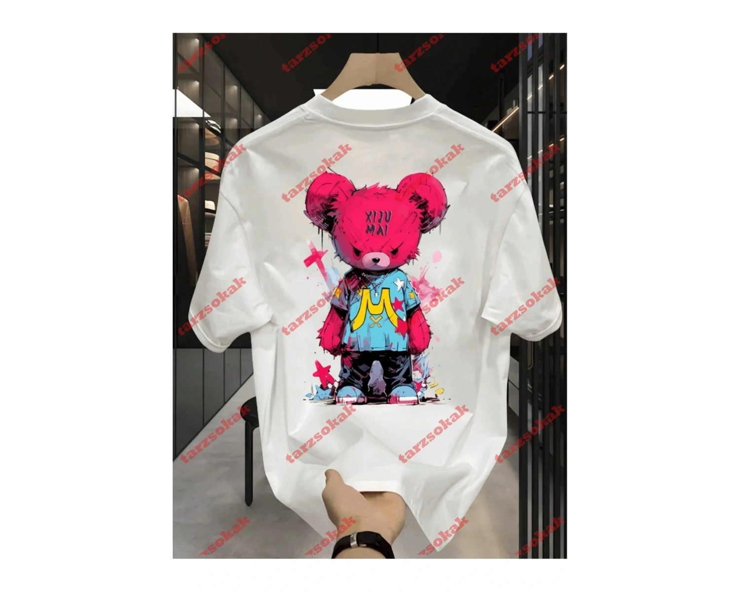 Model 3642 Erkek Yazlık Yuvarlak Yaka Kısa Kollu Günlük Tişört, Yaz