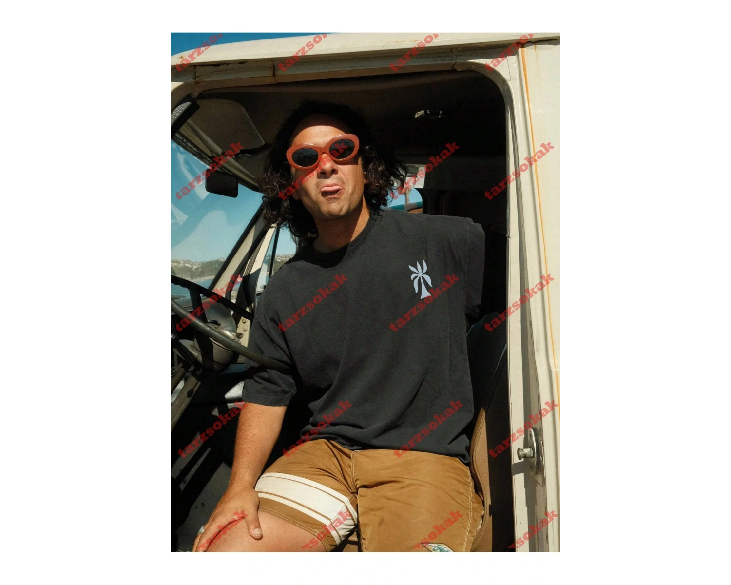 Model 3645 Erkek Yazlık Yuvarlak Yaka Kısa Kollu Günlük Tişört, Yaz