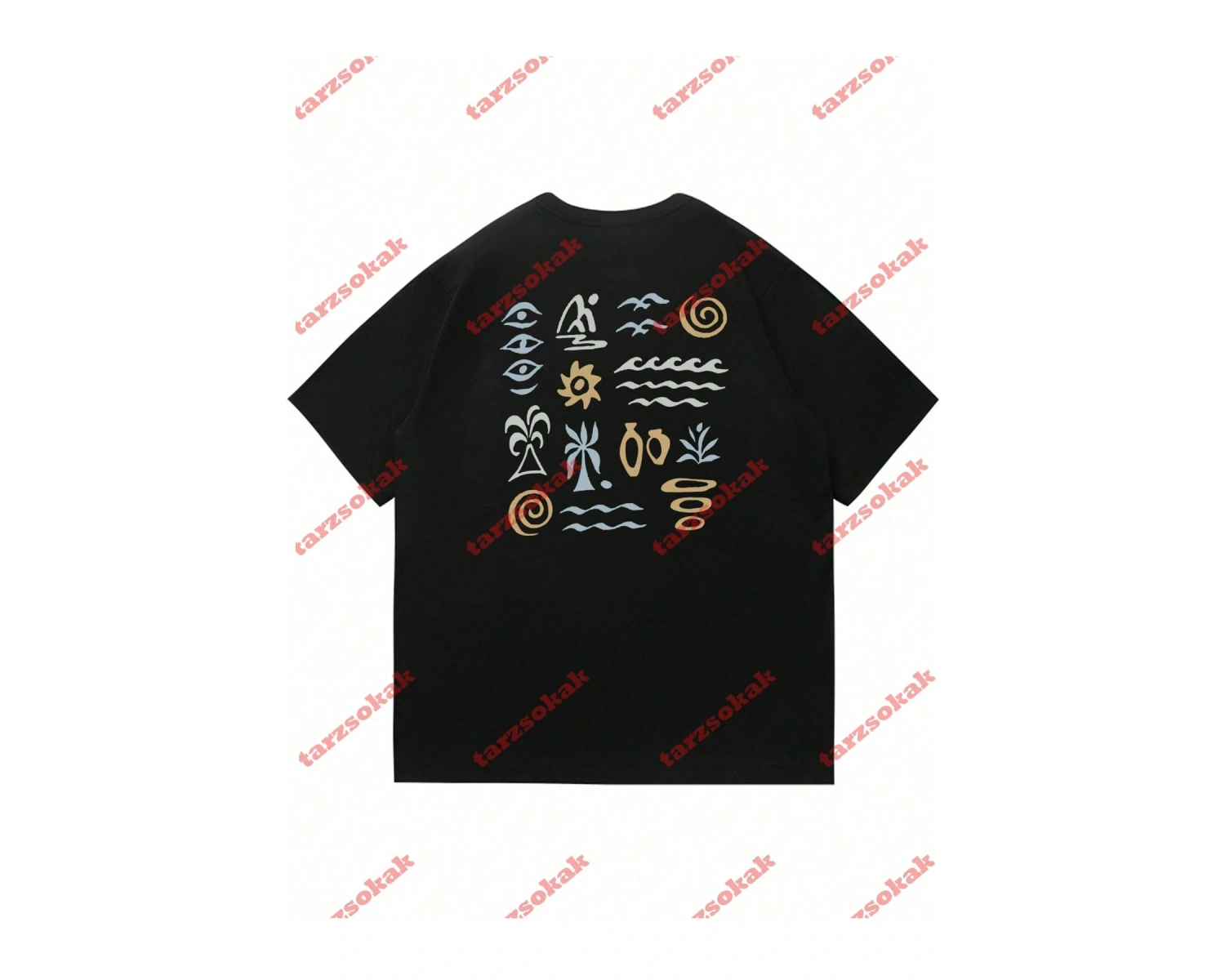 Model 3645 Erkek Yazlık Yuvarlak Yaka Kısa Kollu Günlük Tişört, Yaz