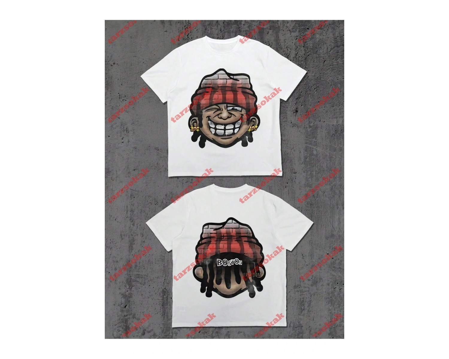 Model 3649 Erkek Yazlık Yuvarlak Yaka Kısa Kollu Günlük Tişört, Yaz