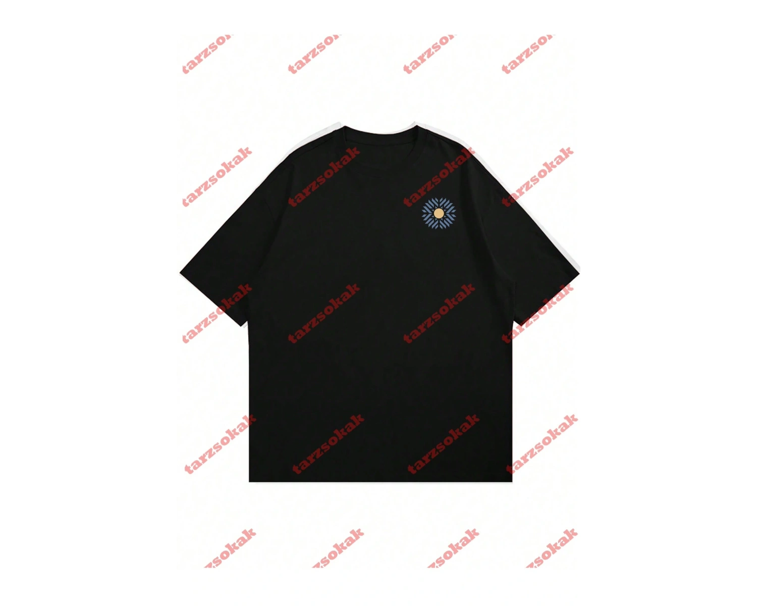 Model 3654 Erkek Yazlık Yuvarlak Yaka Kısa Kollu Günlük Tişört, Yaz