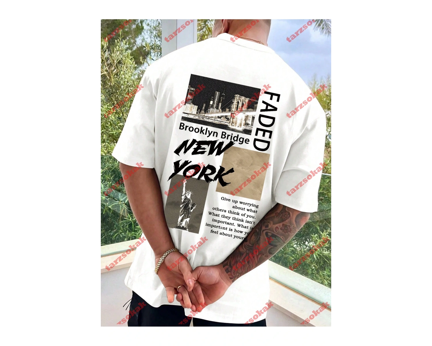 Model 3659 Erkek Yazlık Yuvarlak Yaka Kısa Kollu Günlük Tişört, Yaz