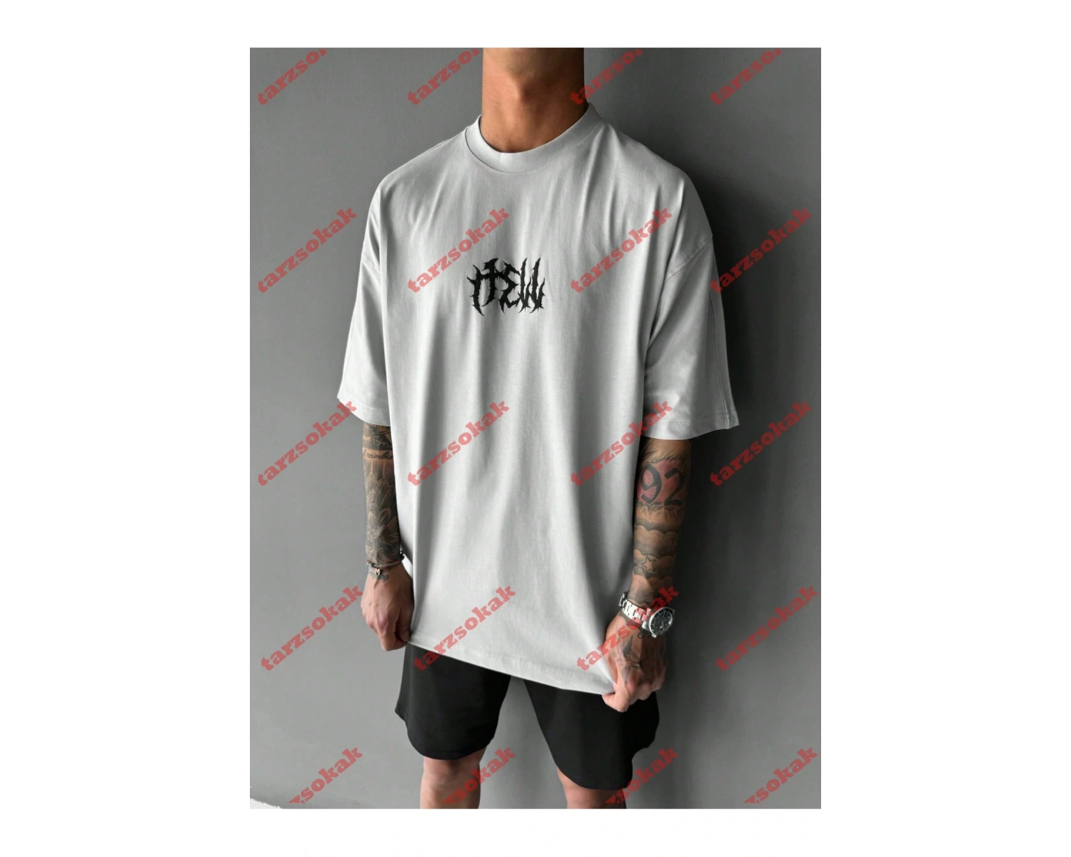 Model 3662 Erkek Yazlık Yuvarlak Yaka Kısa Kollu Günlük Tişört, Yaz