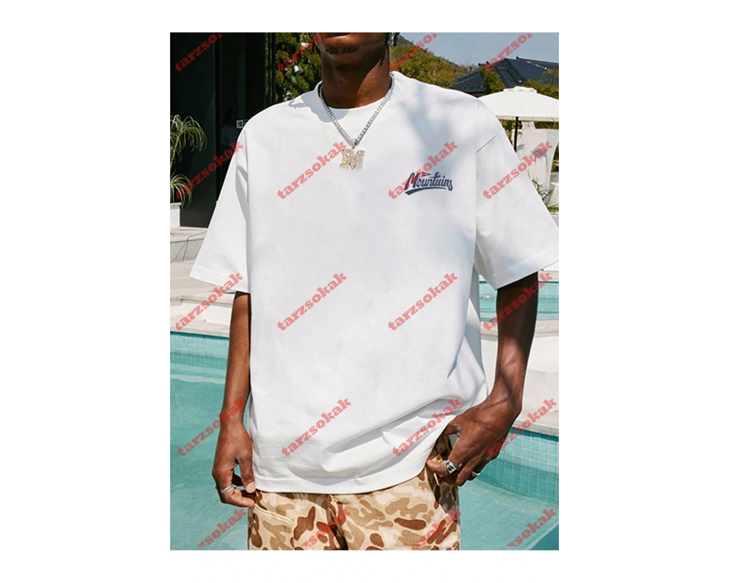 Model 3665 Erkek Yazlık Yuvarlak Yaka Kısa Kollu Günlük Tişört, Yaz