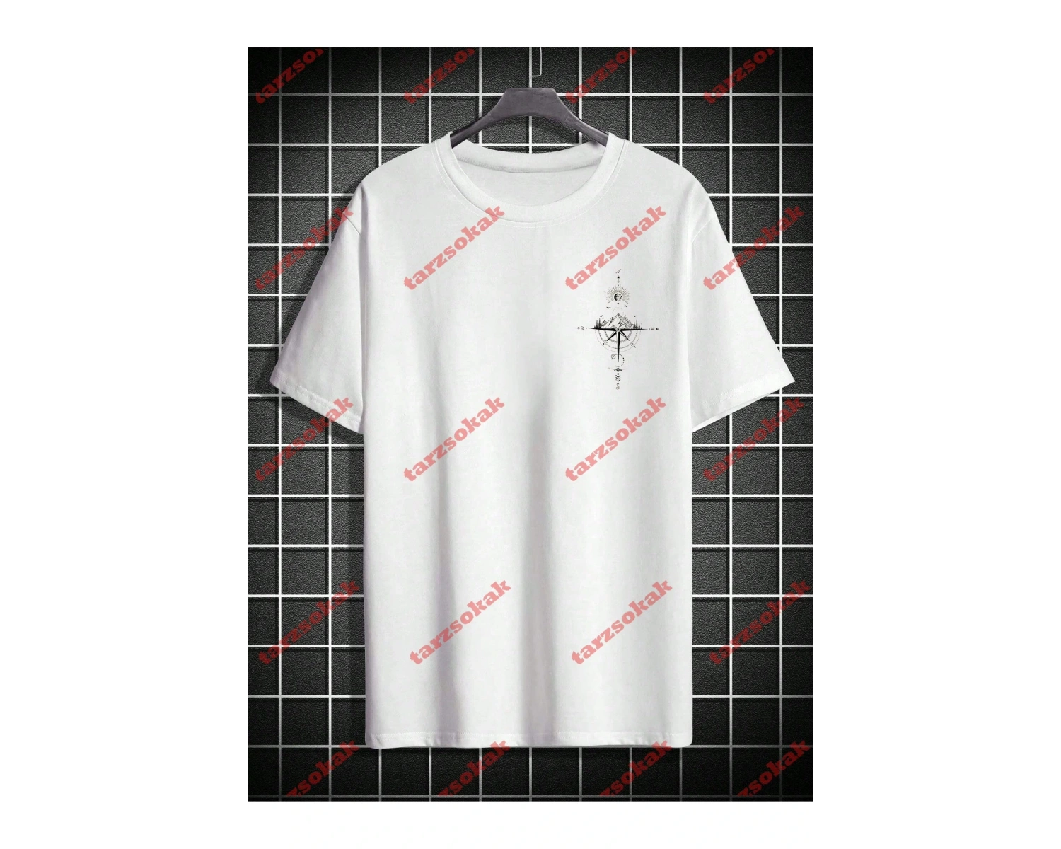 Model 3667 Erkek Yazlık Yuvarlak Yaka Kısa Kollu Günlük Tişört, Yaz