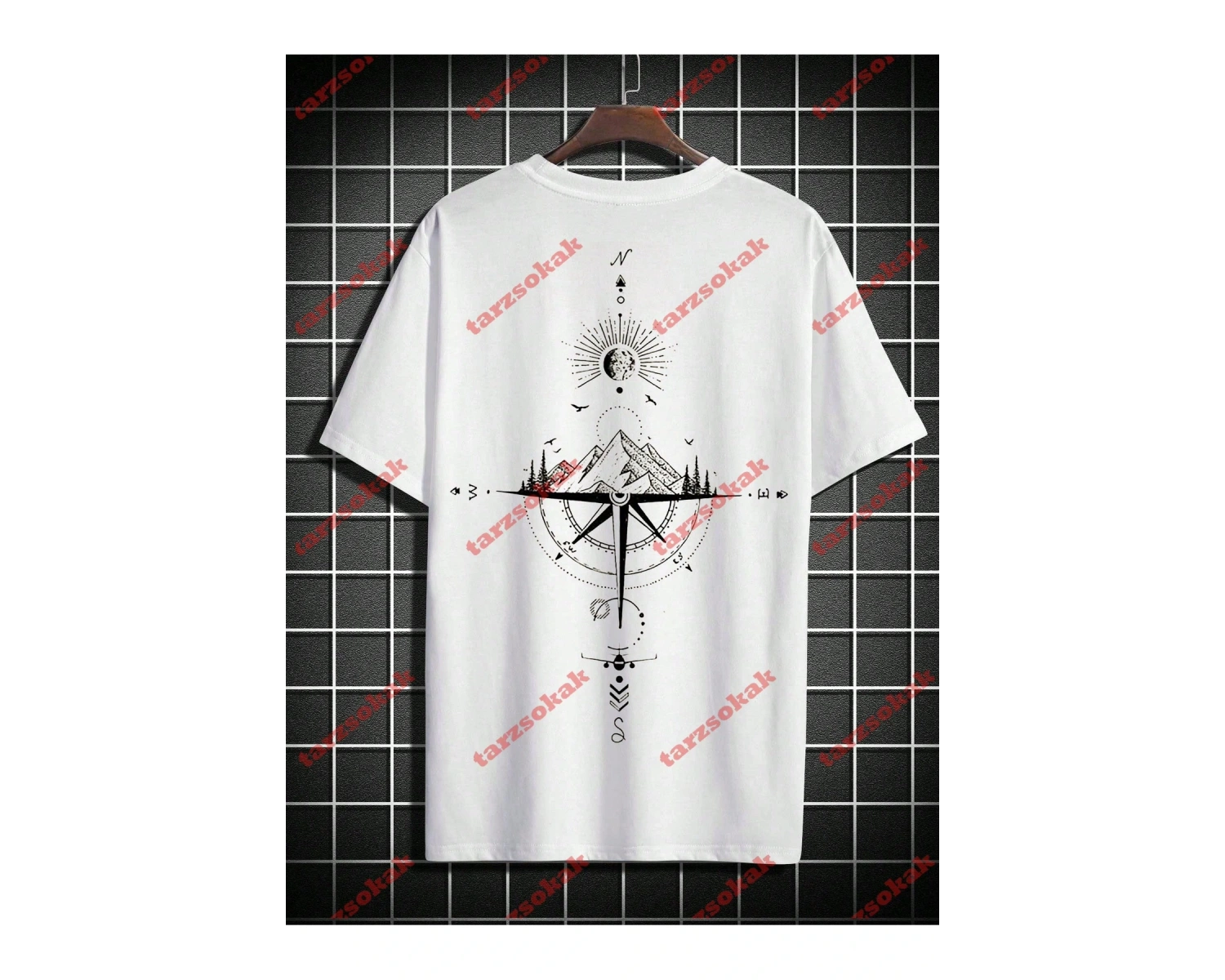 Model 3667 Erkek Yazlık Yuvarlak Yaka Kısa Kollu Günlük Tişört, Yaz