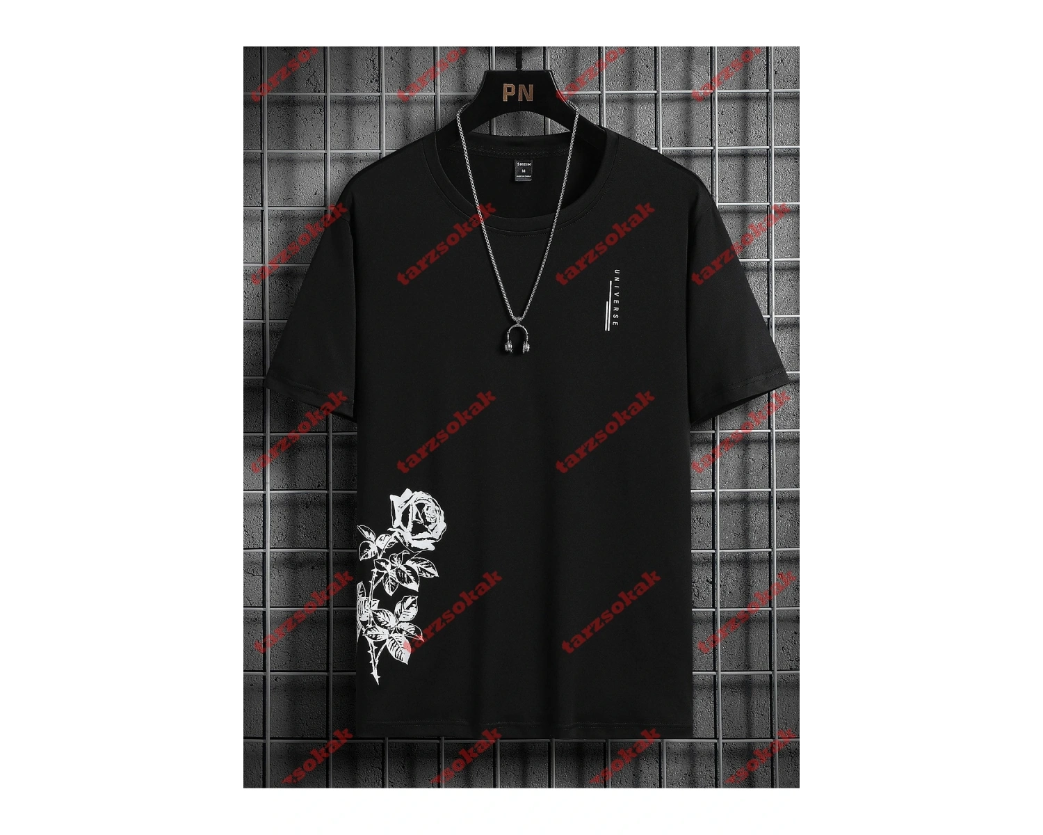 Model 3669 Erkek Yazlık Yuvarlak Yaka Kısa Kollu Günlük Tişört, Yaz