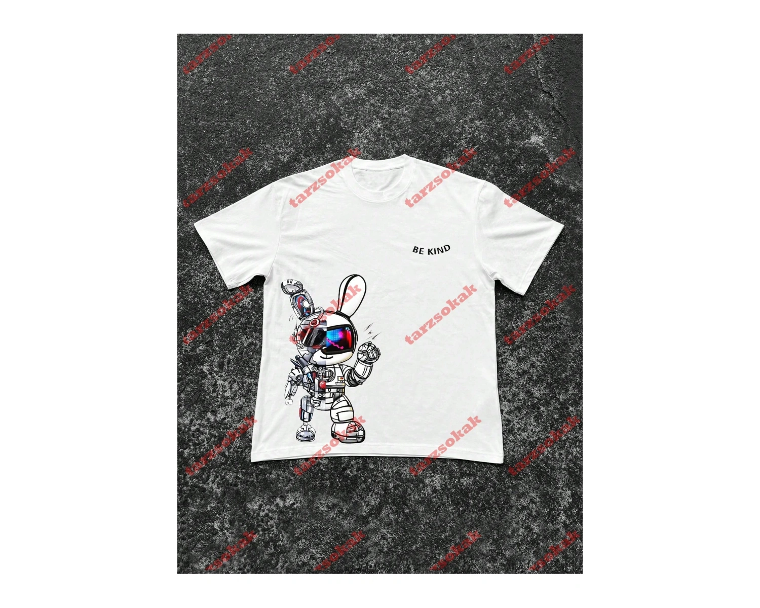 Model 3672 Erkek Yazlık Yuvarlak Yaka Kısa Kollu Günlük Tişört, Yaz