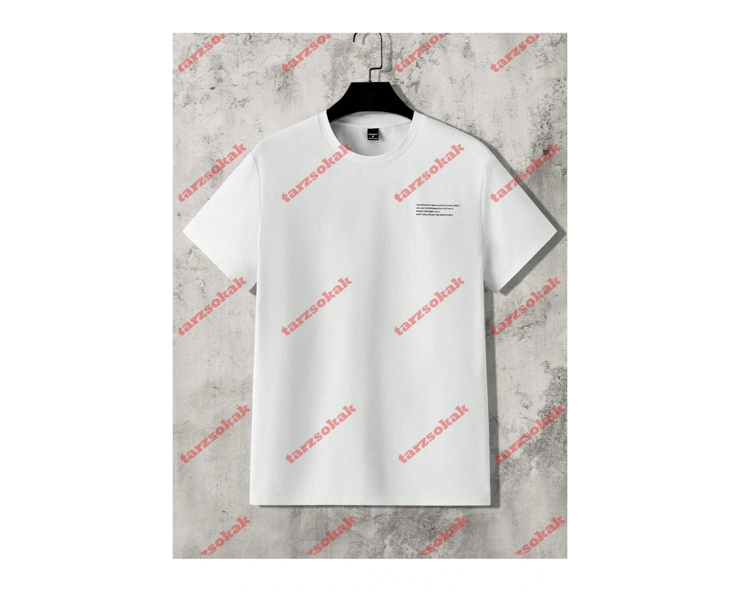 Model 3673 Erkek Yazlık Yuvarlak Yaka Kısa Kollu Günlük Tişört, Yaz