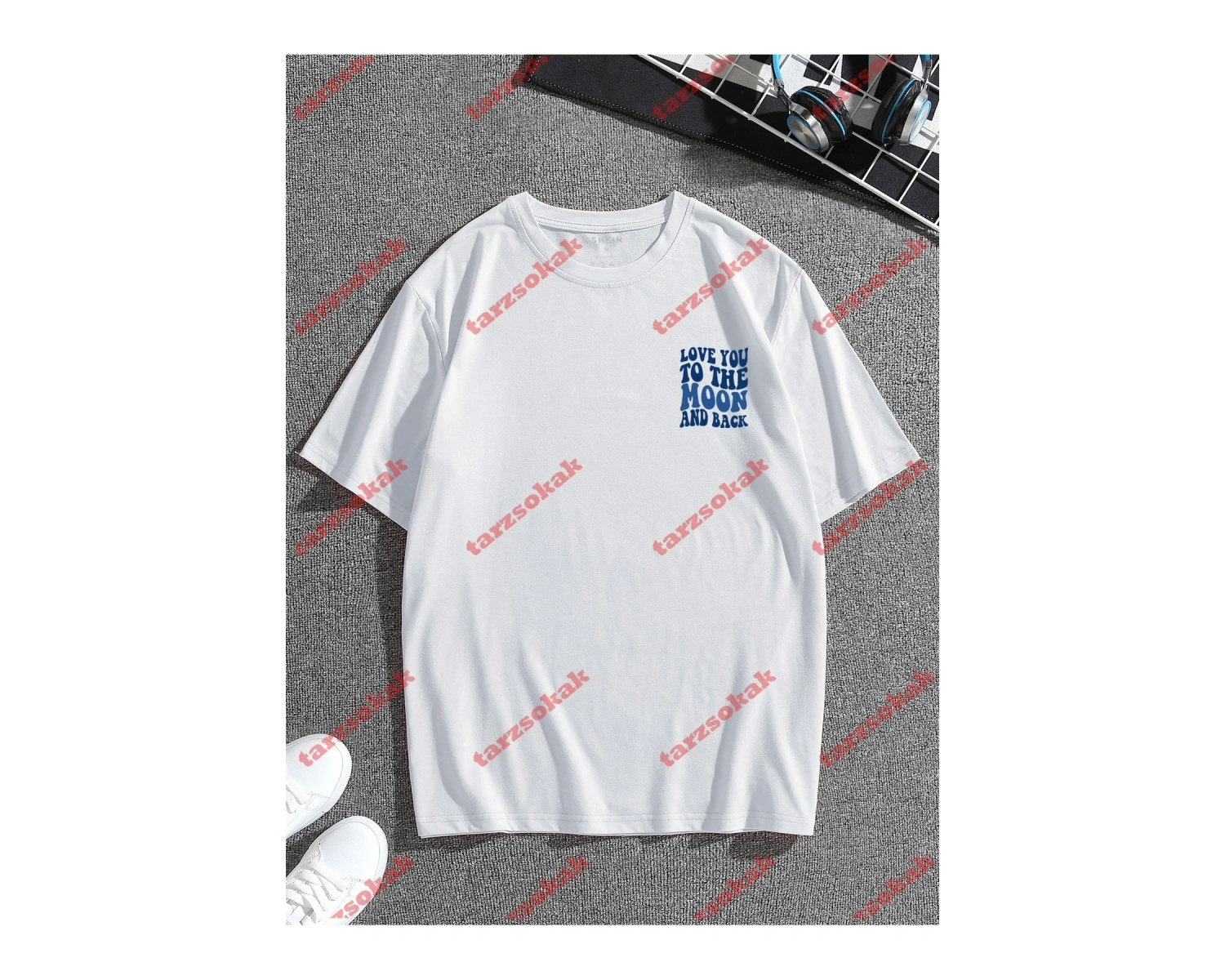 Model 3674 Erkek Yazlık Yuvarlak Yaka Kısa Kollu Günlük Tişört, Yaz