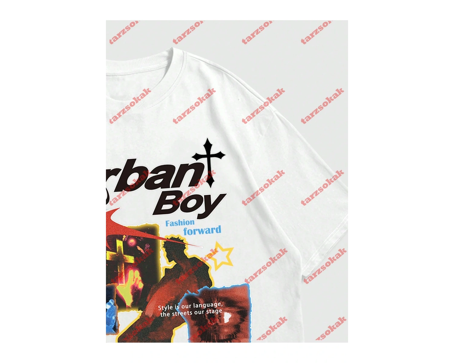 Model 3678 Erkek Yazlık Yuvarlak Yaka Kısa Kollu Günlük Tişört, Yaz