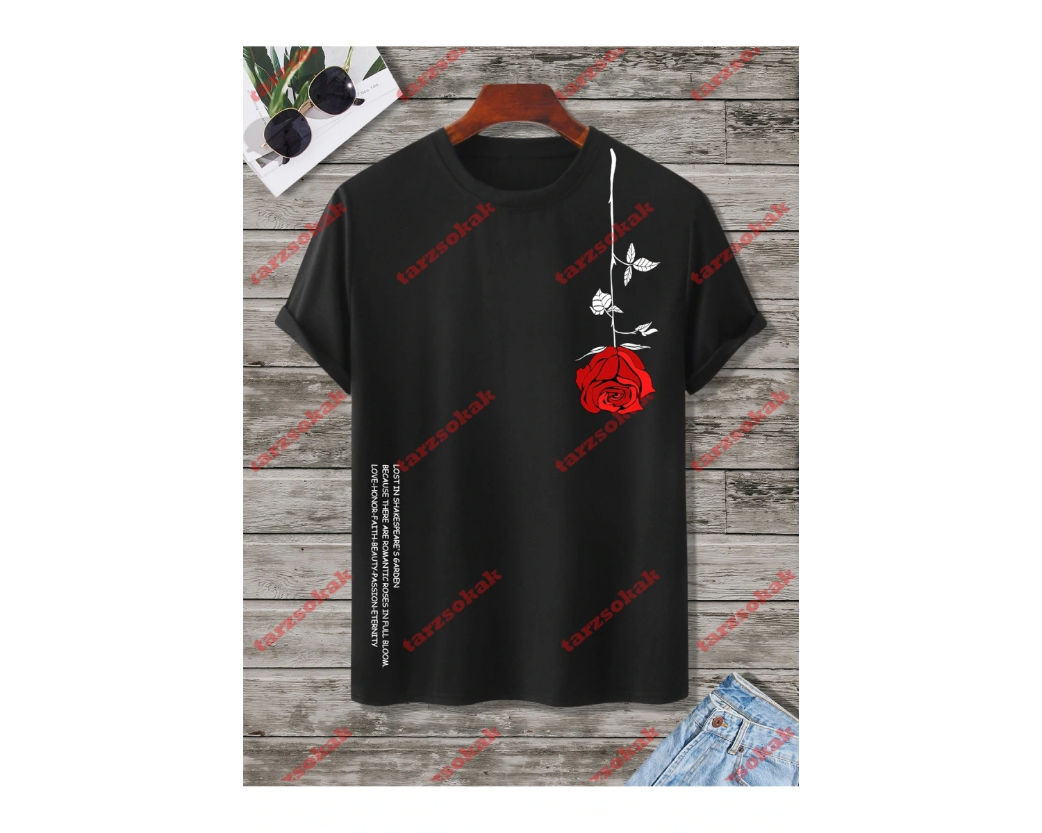 Model 3679 Erkek Yazlık Yuvarlak Yaka Kısa Kollu Günlük Tişört, Yaz