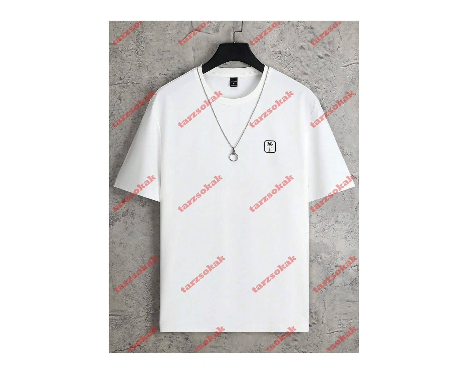 Model 3681 Erkek Yazlık Yuvarlak Yaka Kısa Kollu Günlük Tişört, Yaz