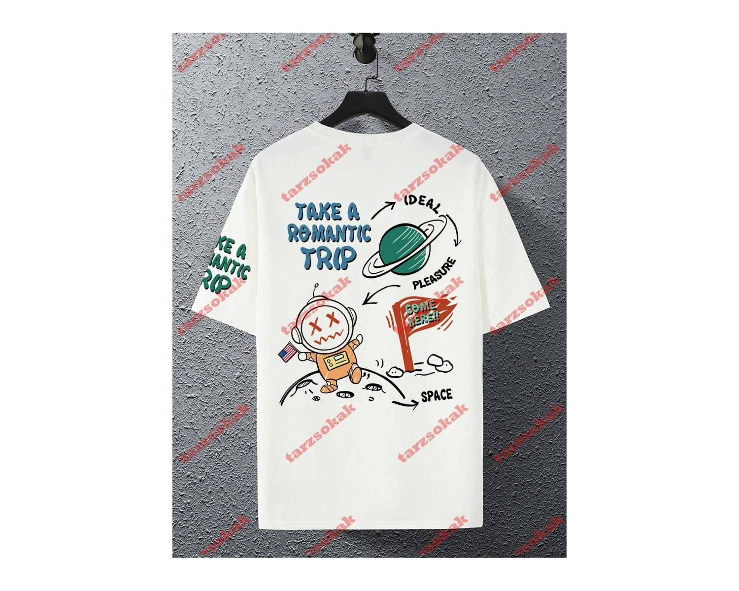 Model 3682 Erkek Yazlık Yuvarlak Yaka Kısa Kollu Günlük Tişört, Yaz