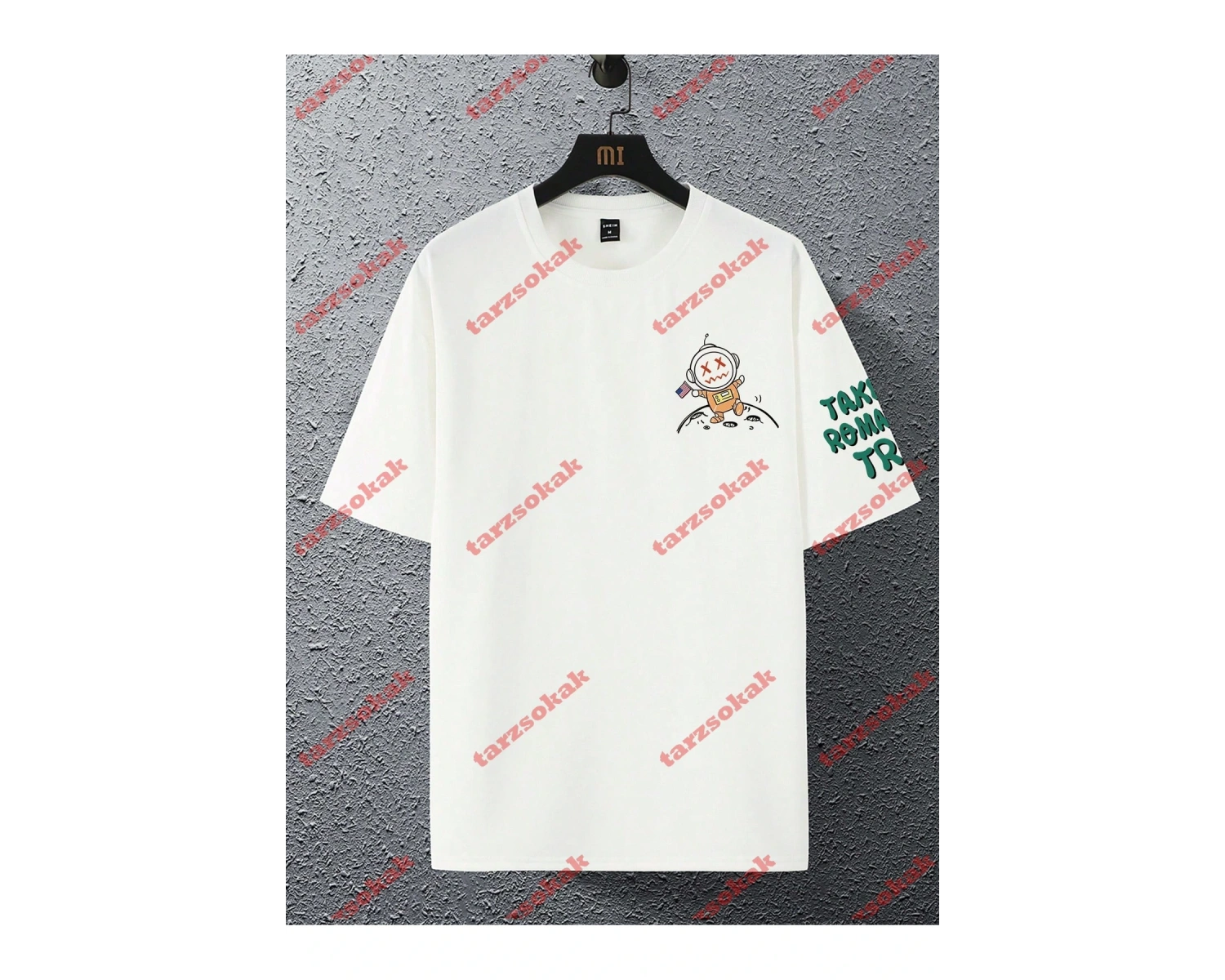 Model 3682 Erkek Yazlık Yuvarlak Yaka Kısa Kollu Günlük Tişört, Yaz