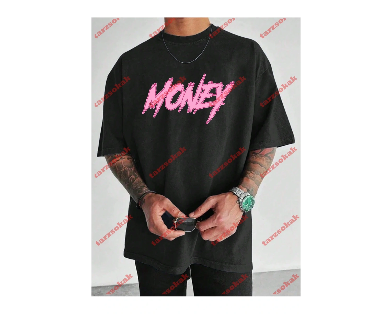 Model 3689 Erkek Yazlık Yuvarlak Yaka Kısa Kollu Günlük Tişört, Yaz