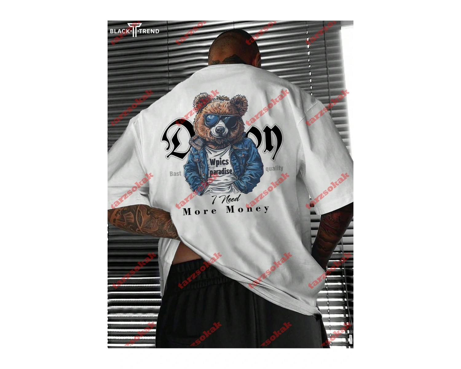 Model 3694 Erkek Yazlık Yuvarlak Yaka Kısa Kollu Günlük Tişört, Yaz