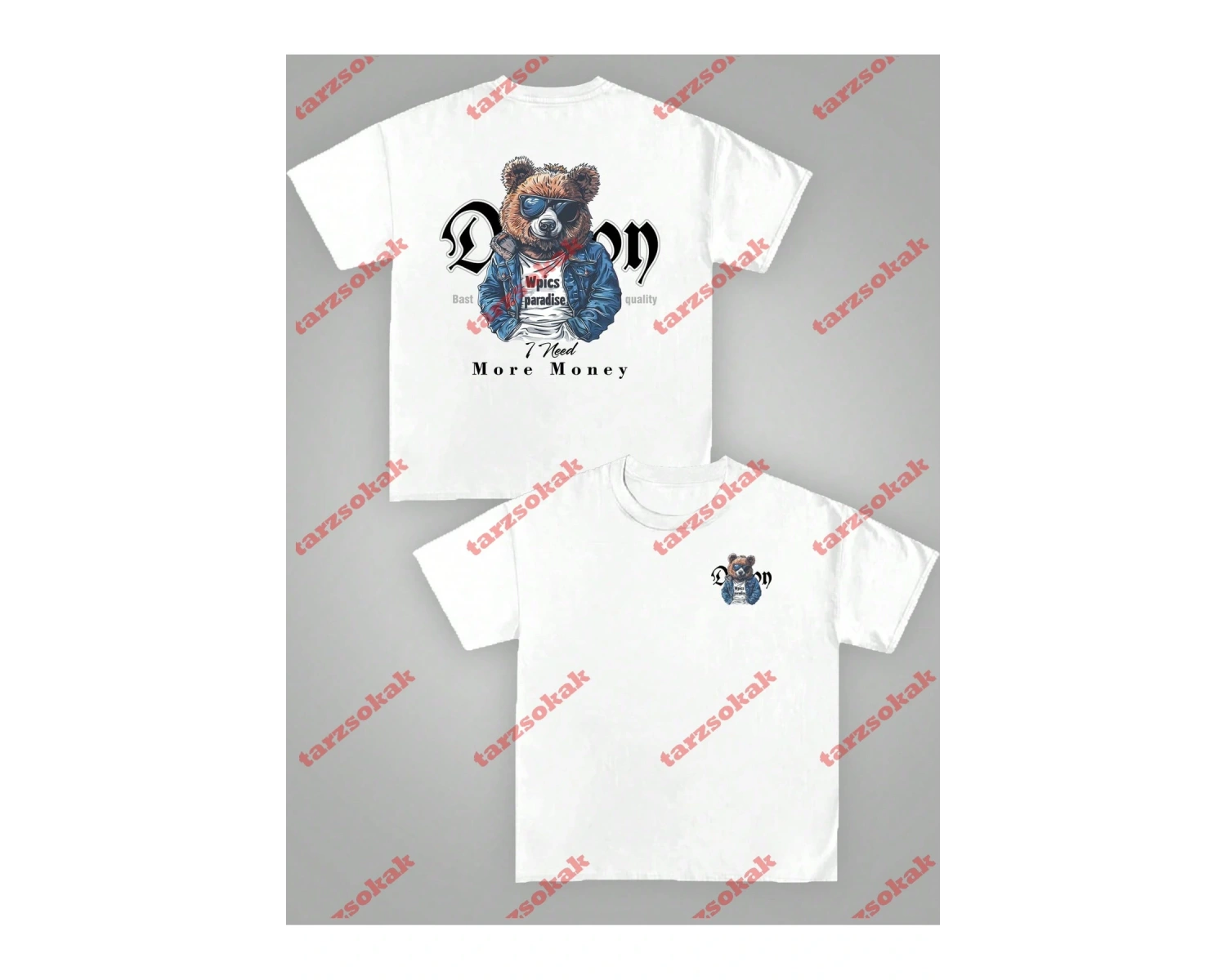 Model 3694 Erkek Yazlık Yuvarlak Yaka Kısa Kollu Günlük Tişört, Yaz